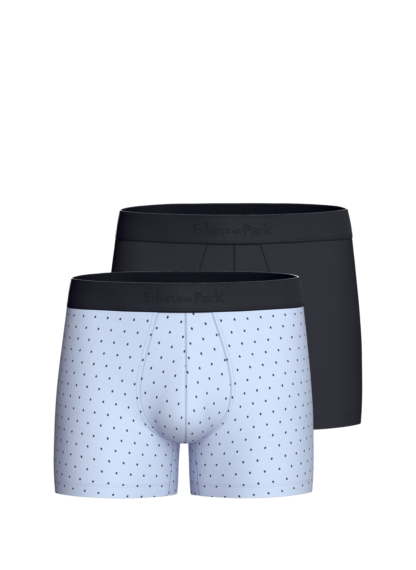 Set aus 2 gemischten Baumwoll-Boxershorts EDEN PARK Blau