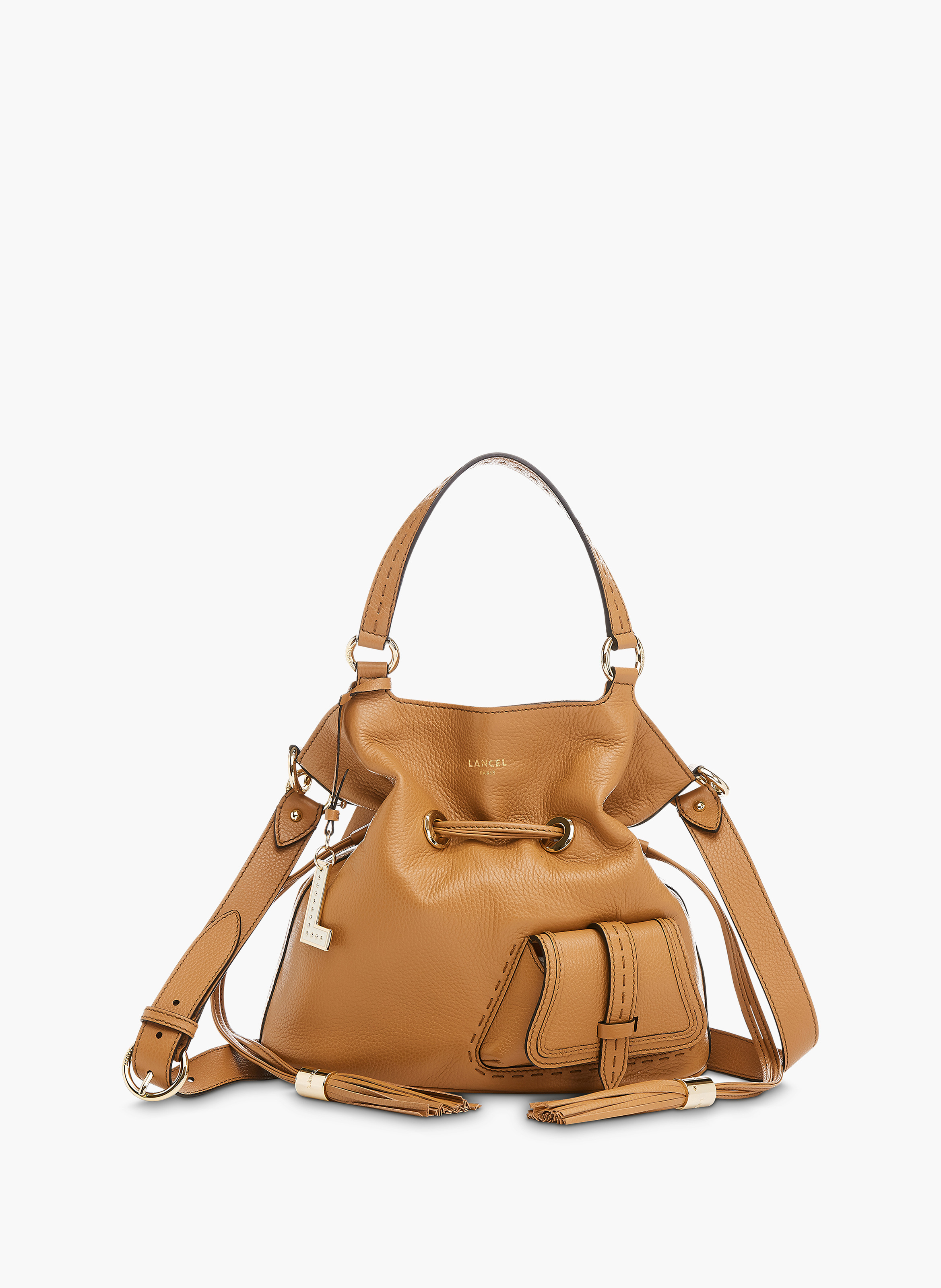 Handtas m eerste flirt van Lancel in leer.  Camel