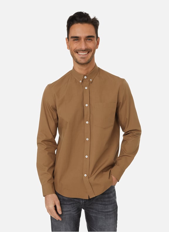 Cotton shirt Brown by EDITIONS 102 EDITIONS 102 Cotton shirt Brown