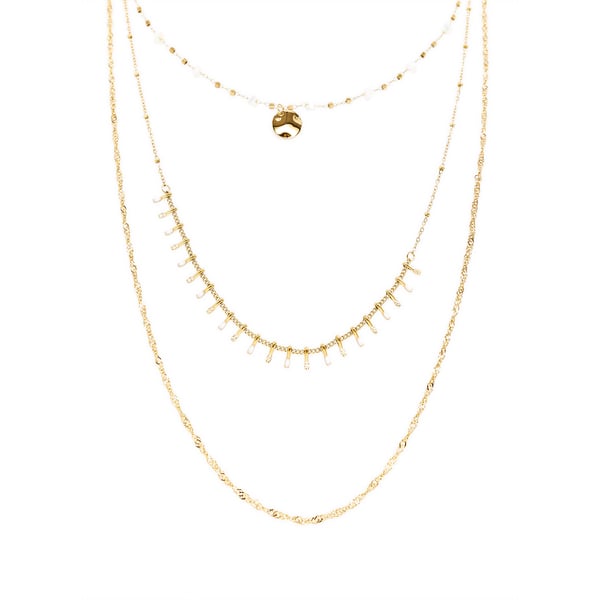 Collier triple chaîne