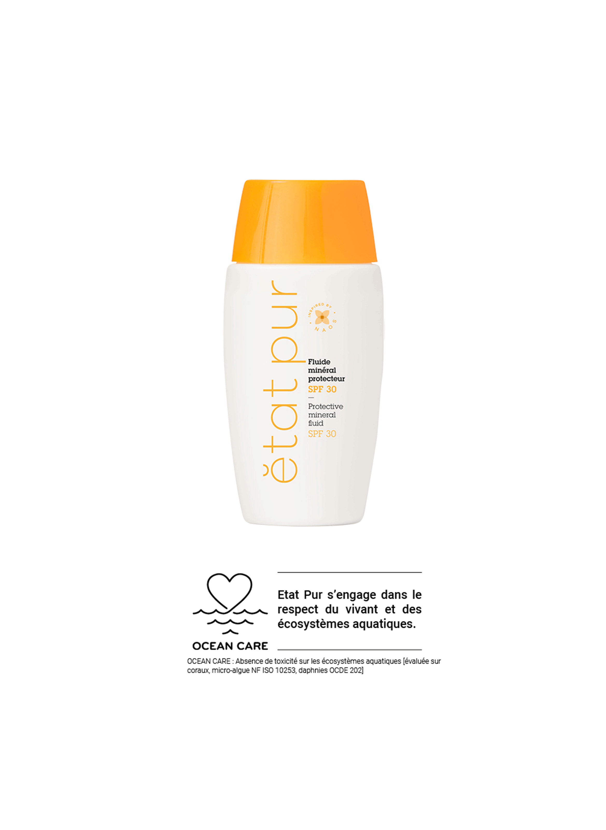 Le fluide minéral solaire SPF30 ETAT PUR No color