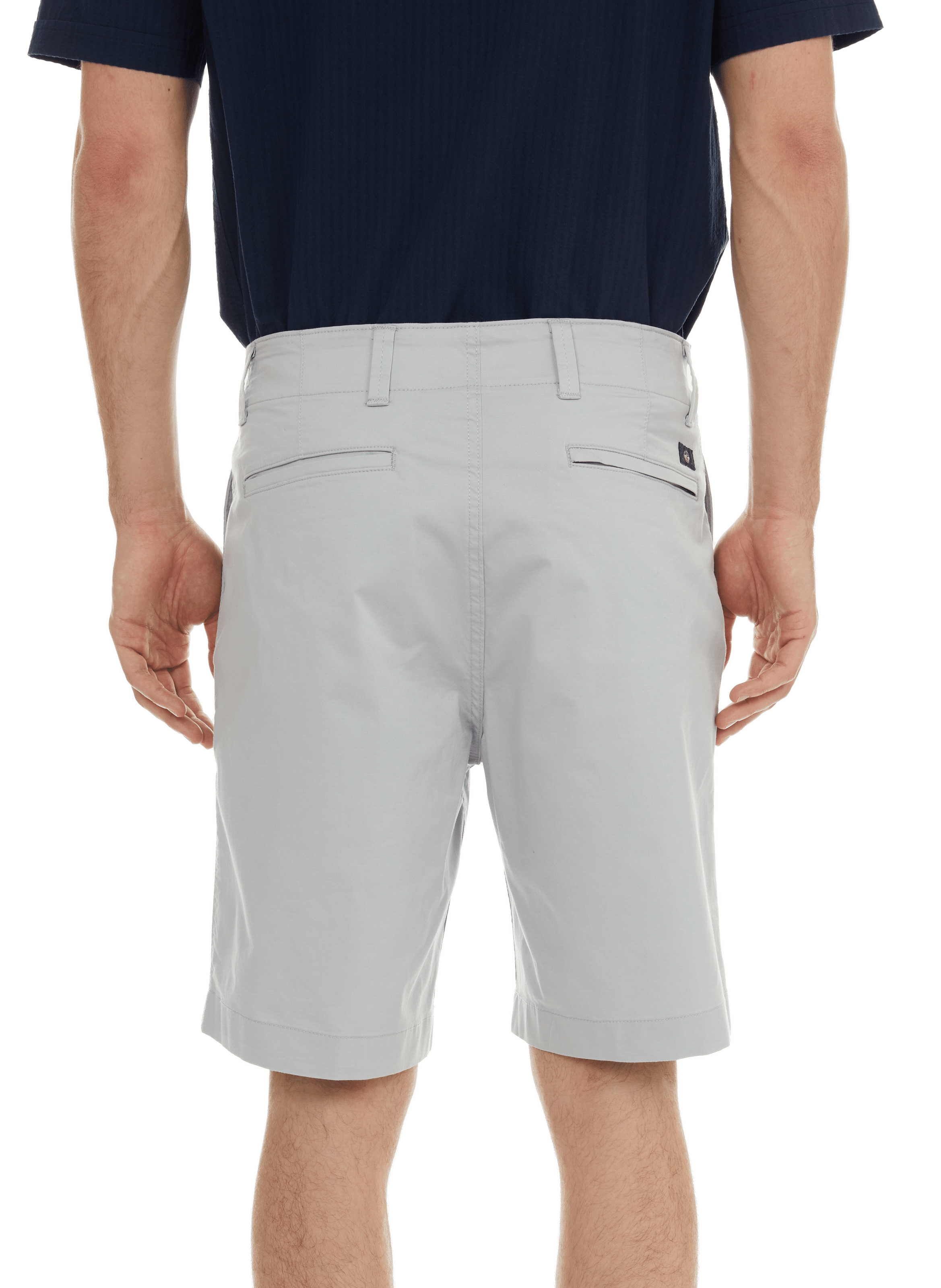 Short uni en coton DOCKERS Gris