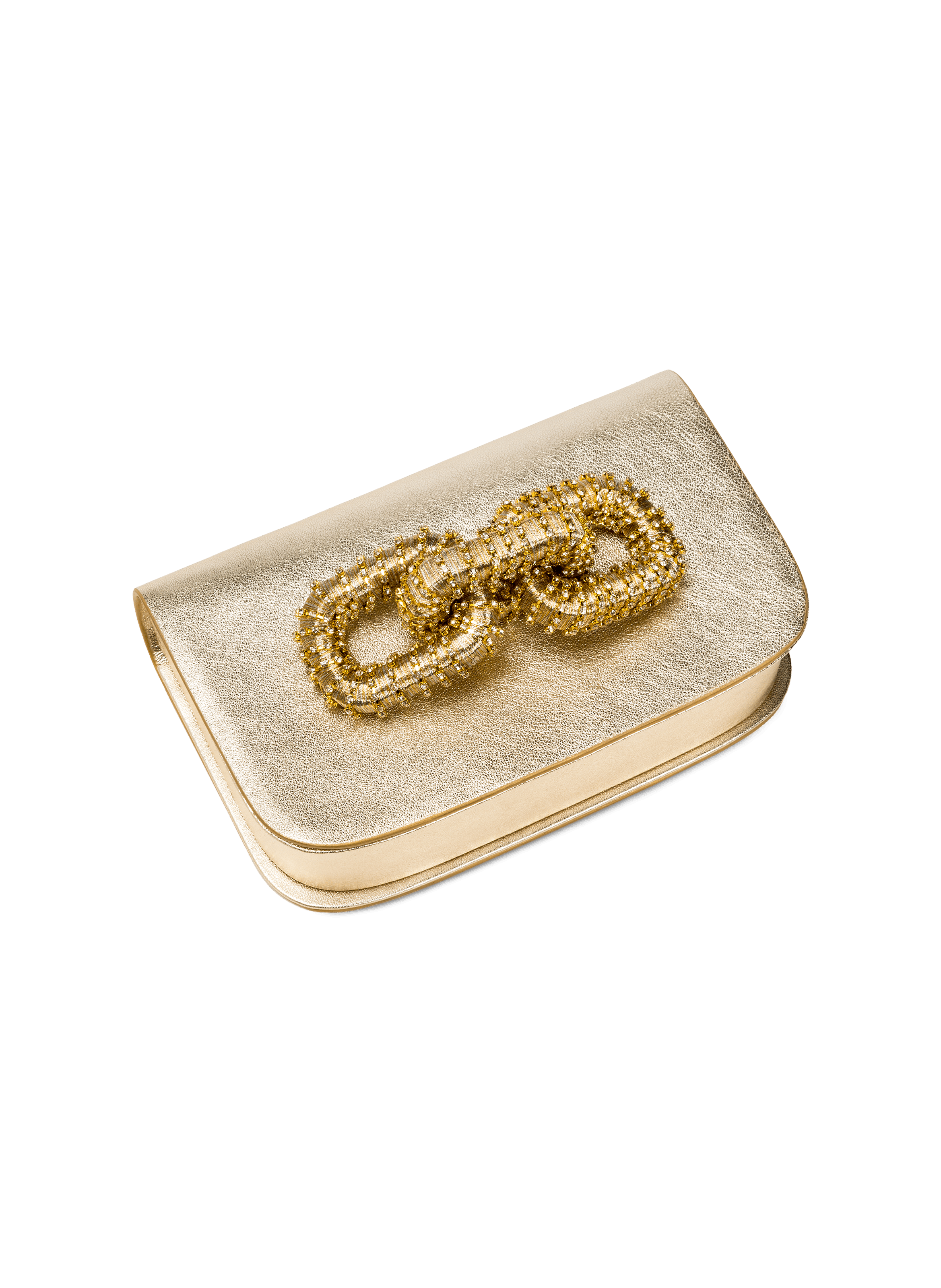 Pochette bidirectionnelle sahara catena glam SERENA UZIYEL Doré