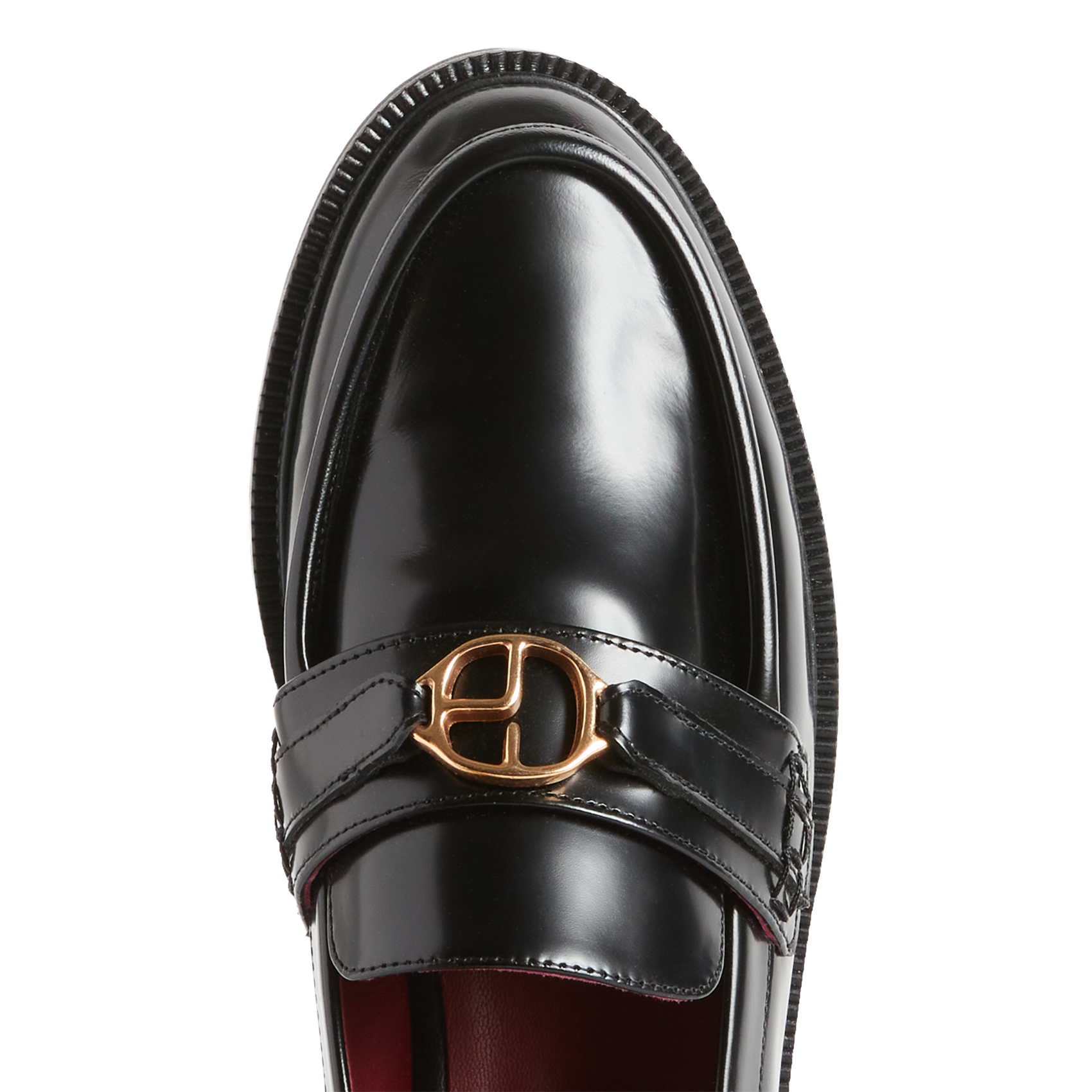 Mocassins vernis en cuir CLAUDIE PIERLOT Noir