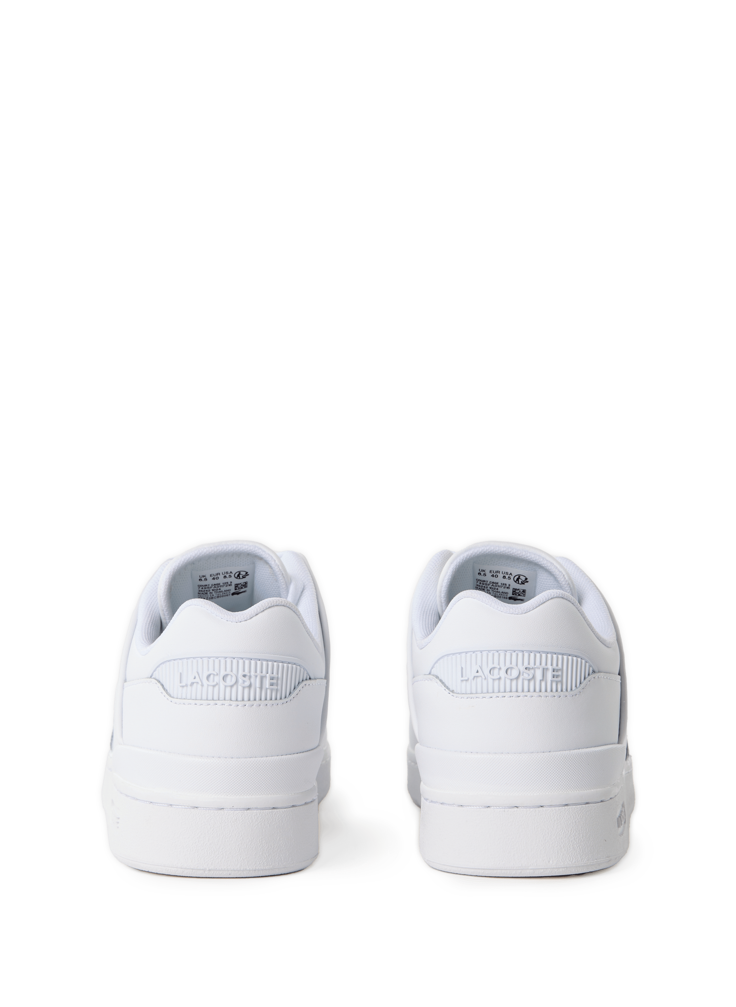 Basket Court cage  LACOSTE Blanc