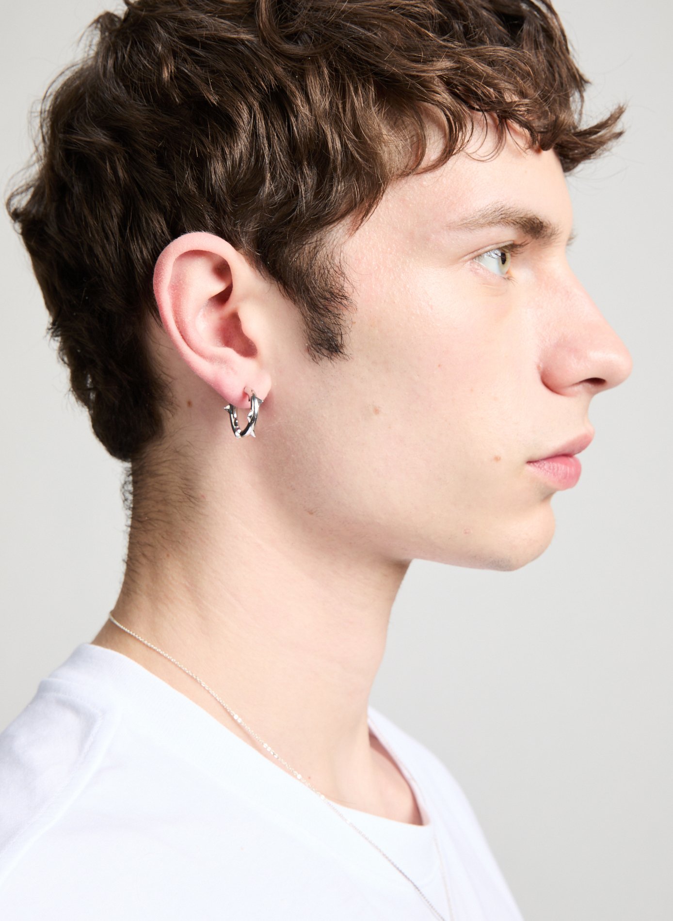 Transparante Peekaboo Thorn-creool ALAN CROCETTI Zilver