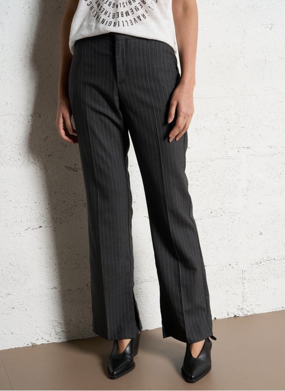 Pantalon droit rayures tennis Gris by IKKS IKKS Pantalon droit rayures tennis Gris