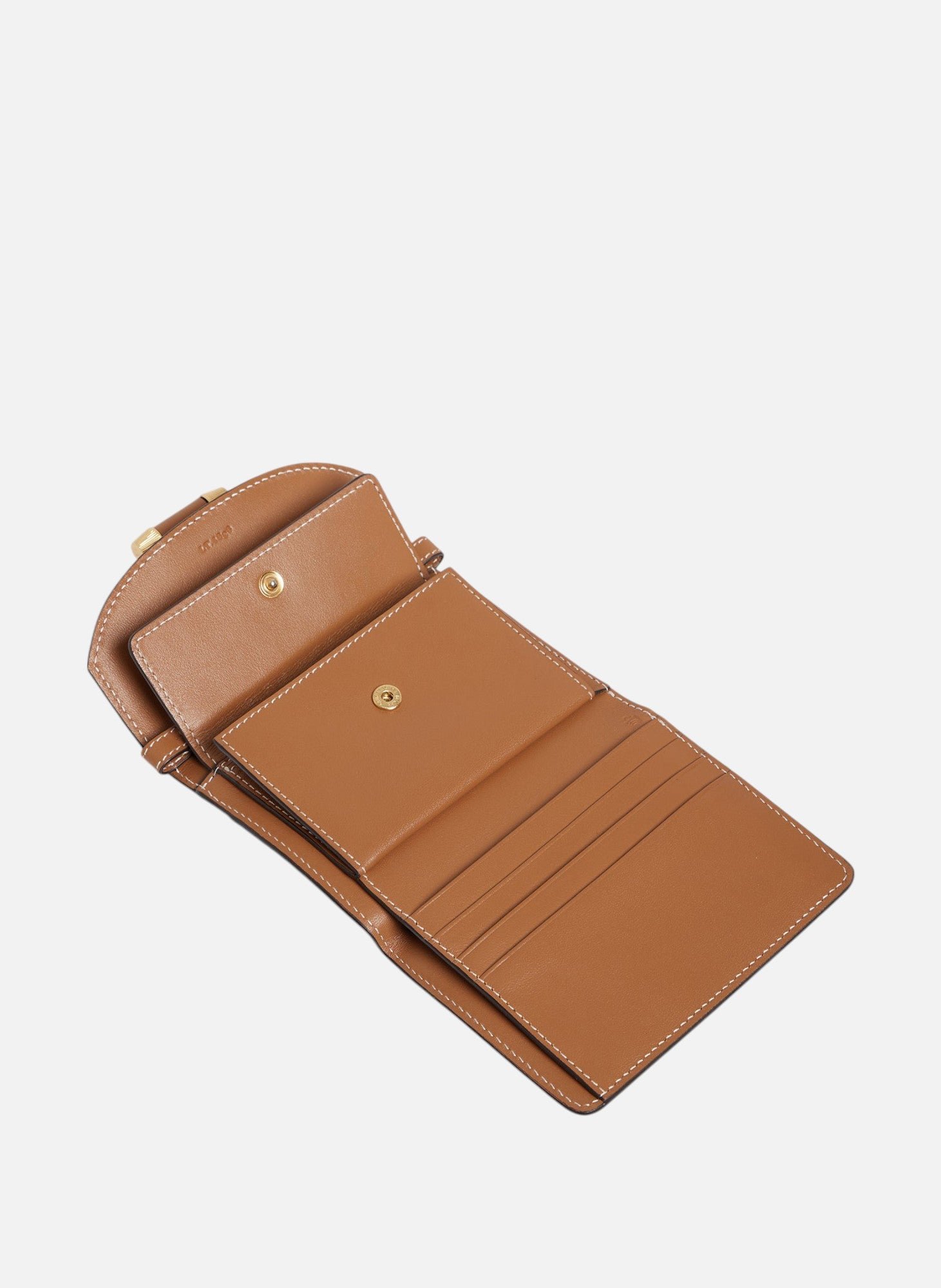 Porte cartes à bandoulière amovible pia en cuir lisse LE TANNEUR Marron