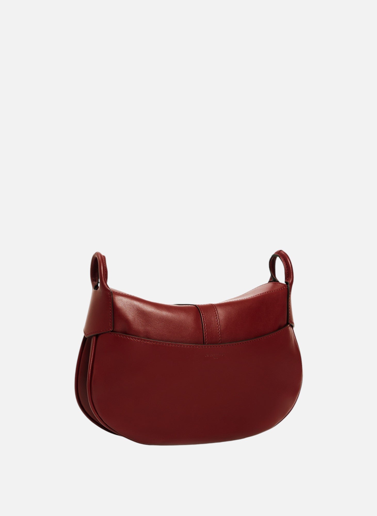Petit sac bandoulière pia en cuir lisse LE TANNEUR Rouge