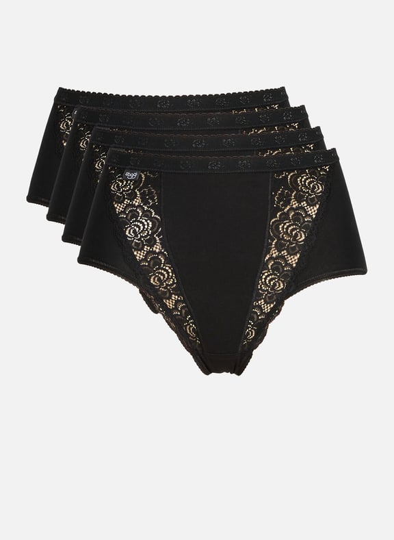 Lot de 4 culottes Noir by SLOGGI SLOGGI Lot de 4 culottes Noir
