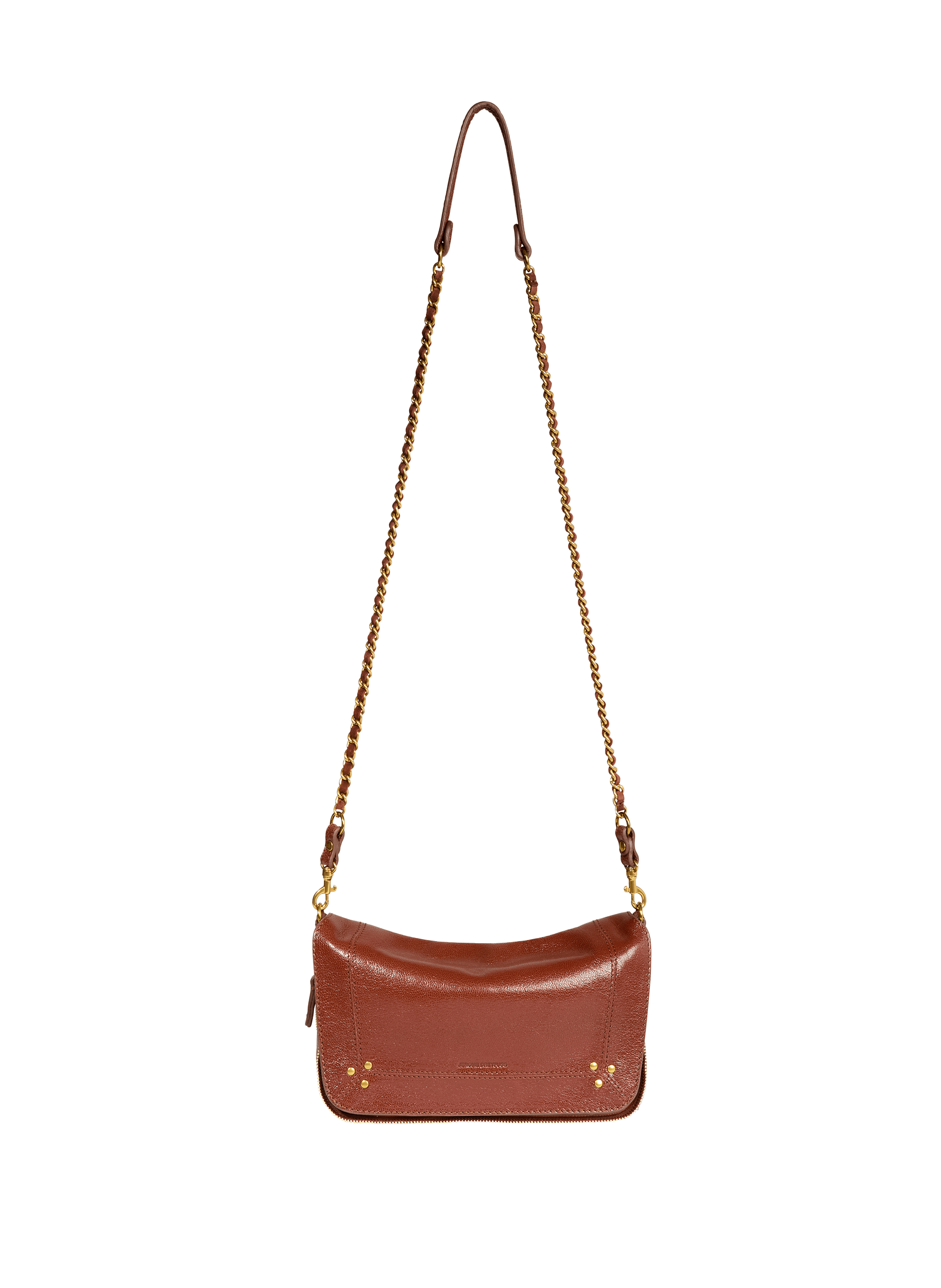 Sac à bandoulière en cuir Bobi  JÉRÔME DREYFUSS Marron