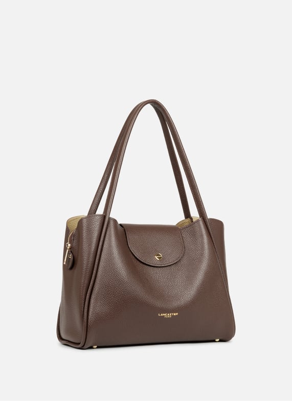 Sac cabas épaule - ida double | Marron by LANCASTER Sac cabas épaule - ida double Marron