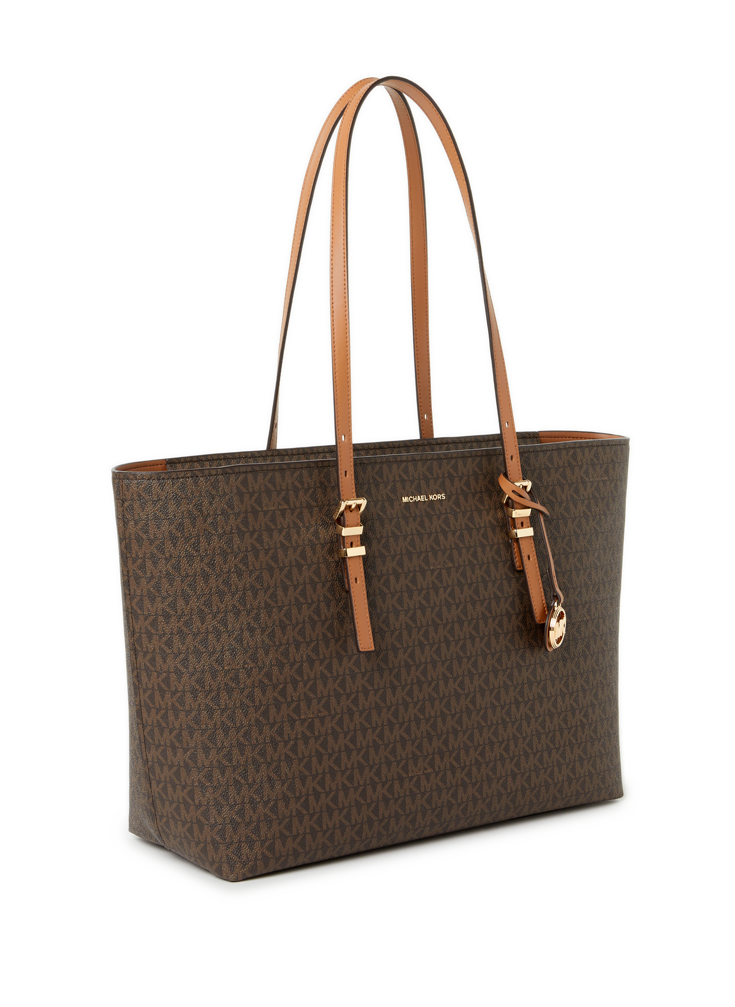 Large Signature Logo Quinn Tote MICHAEL KORS Brown