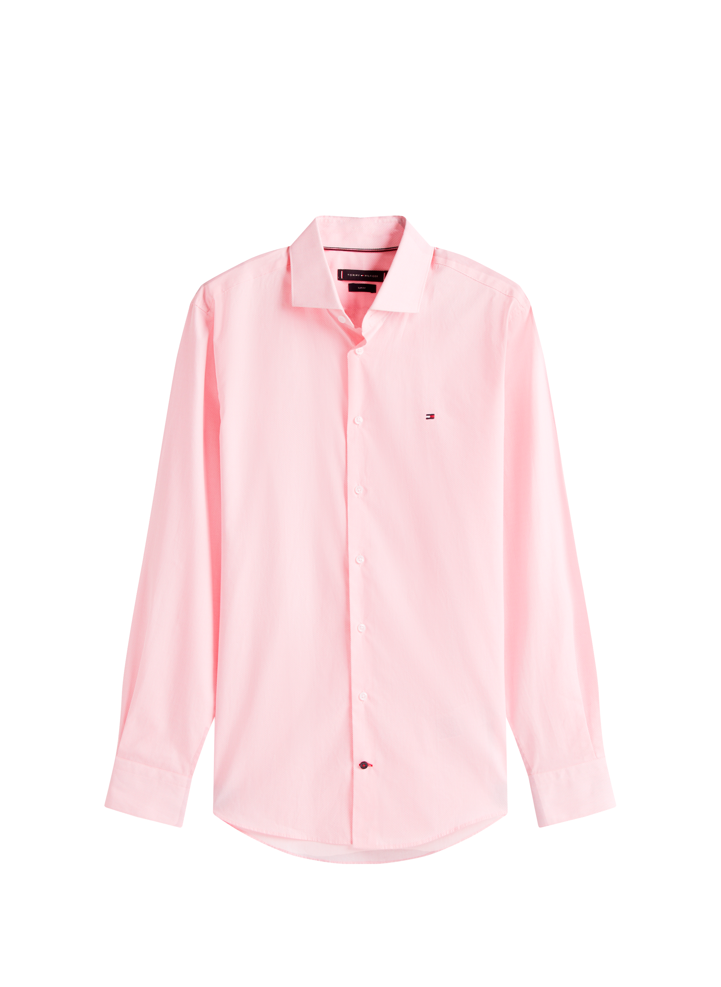 Cotton poplin shirt TOMMY HILFIGER Pink