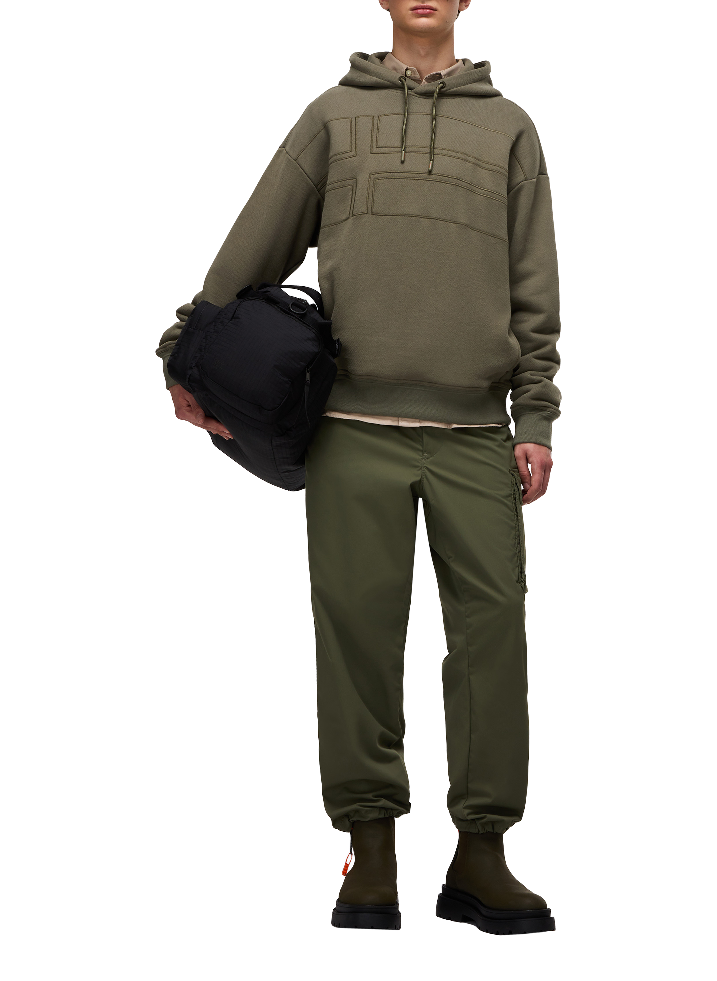 Cotton hoodie NAPAPIJRI Green