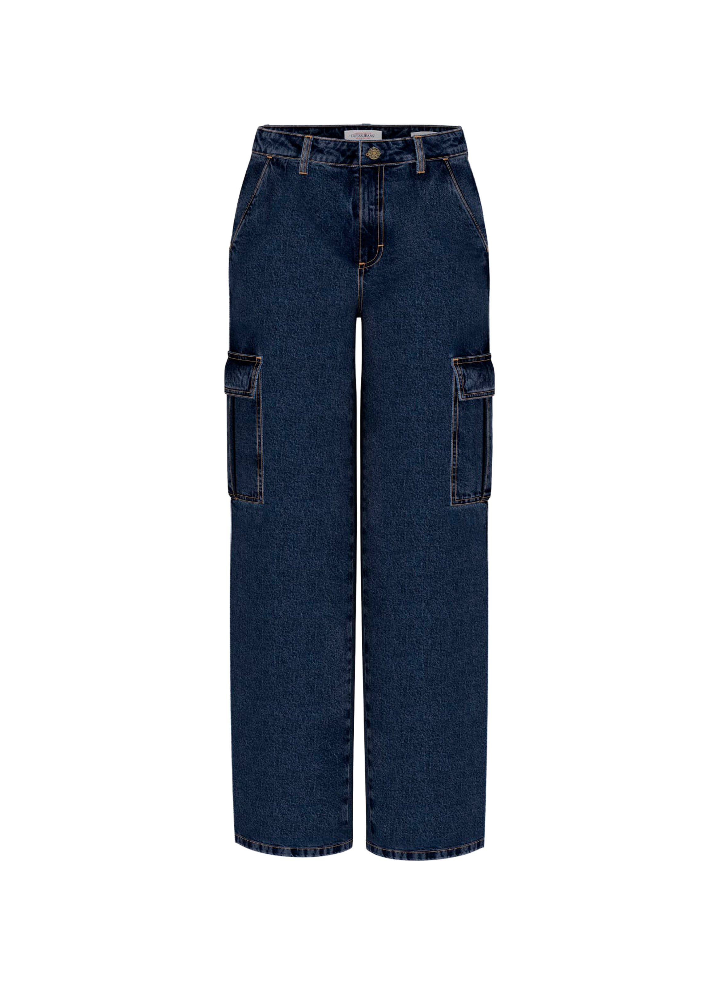 Jean large G10 cargo Bleu