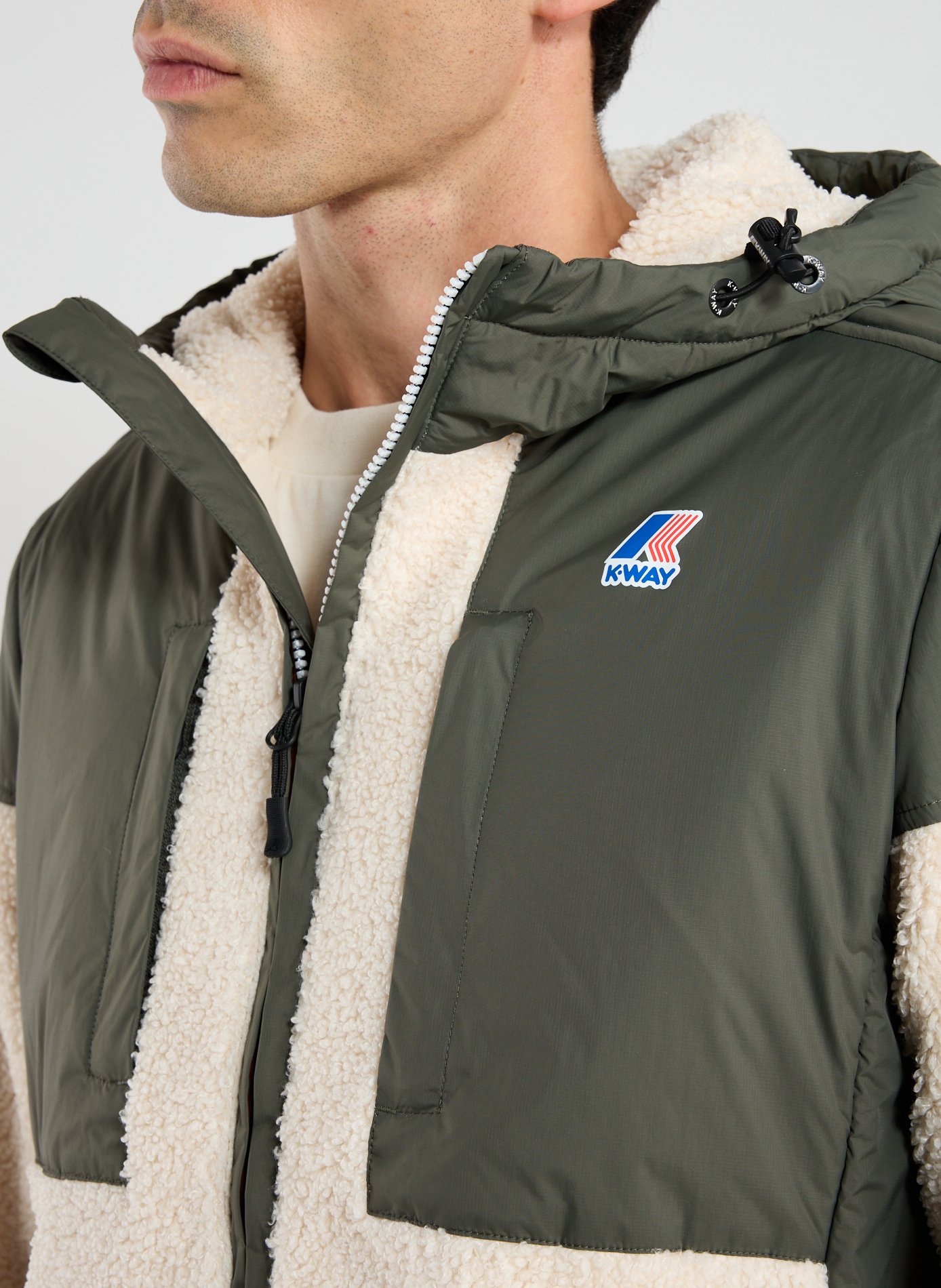 Orsetto fleece jacket K-WAY Khaki