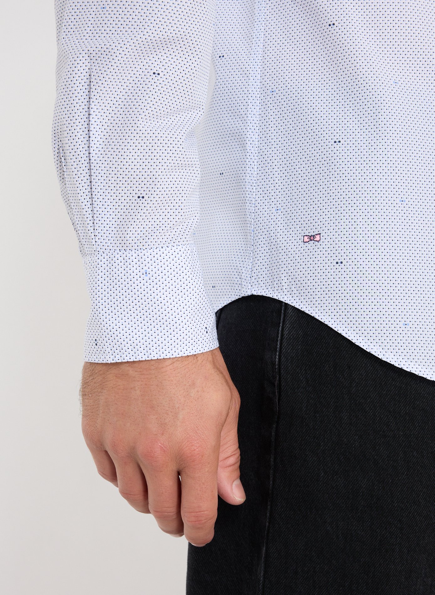 Cotton poplin shirt EDEN PARK Blue