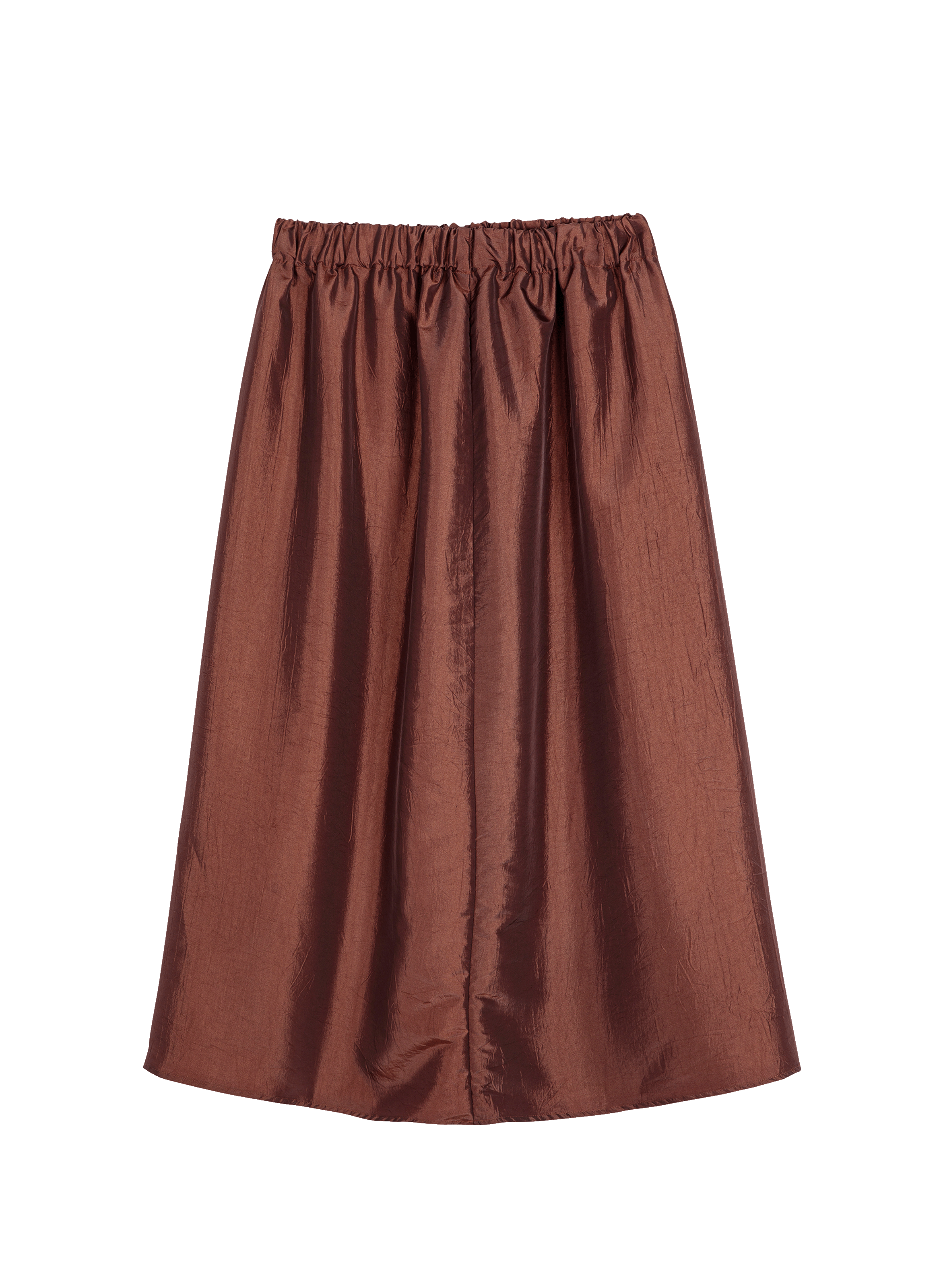 Jupe midi satinée large  BOBO CHOSES Marron