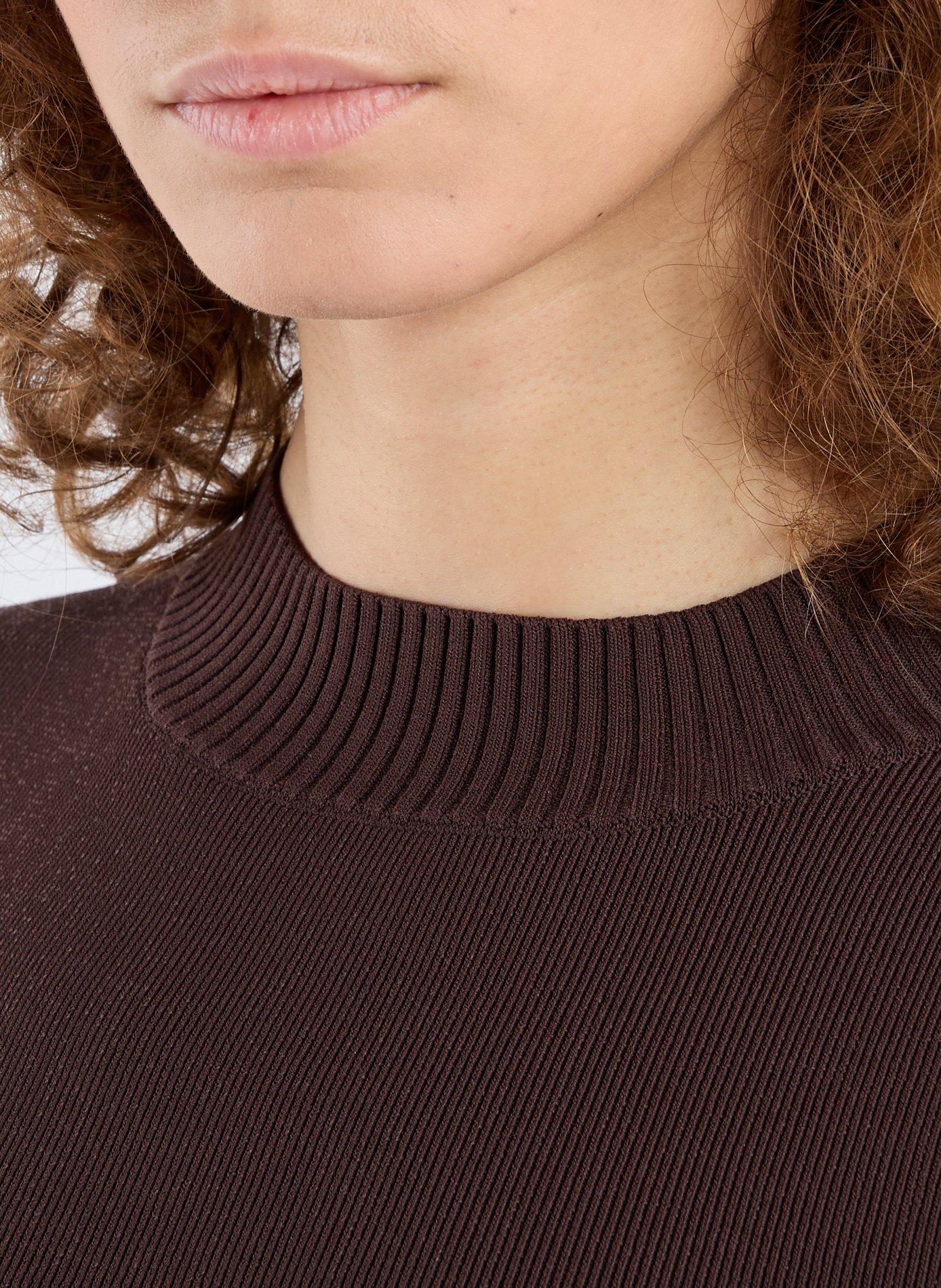 Top court à manches longue CHRISTOPHER ESBER Marron