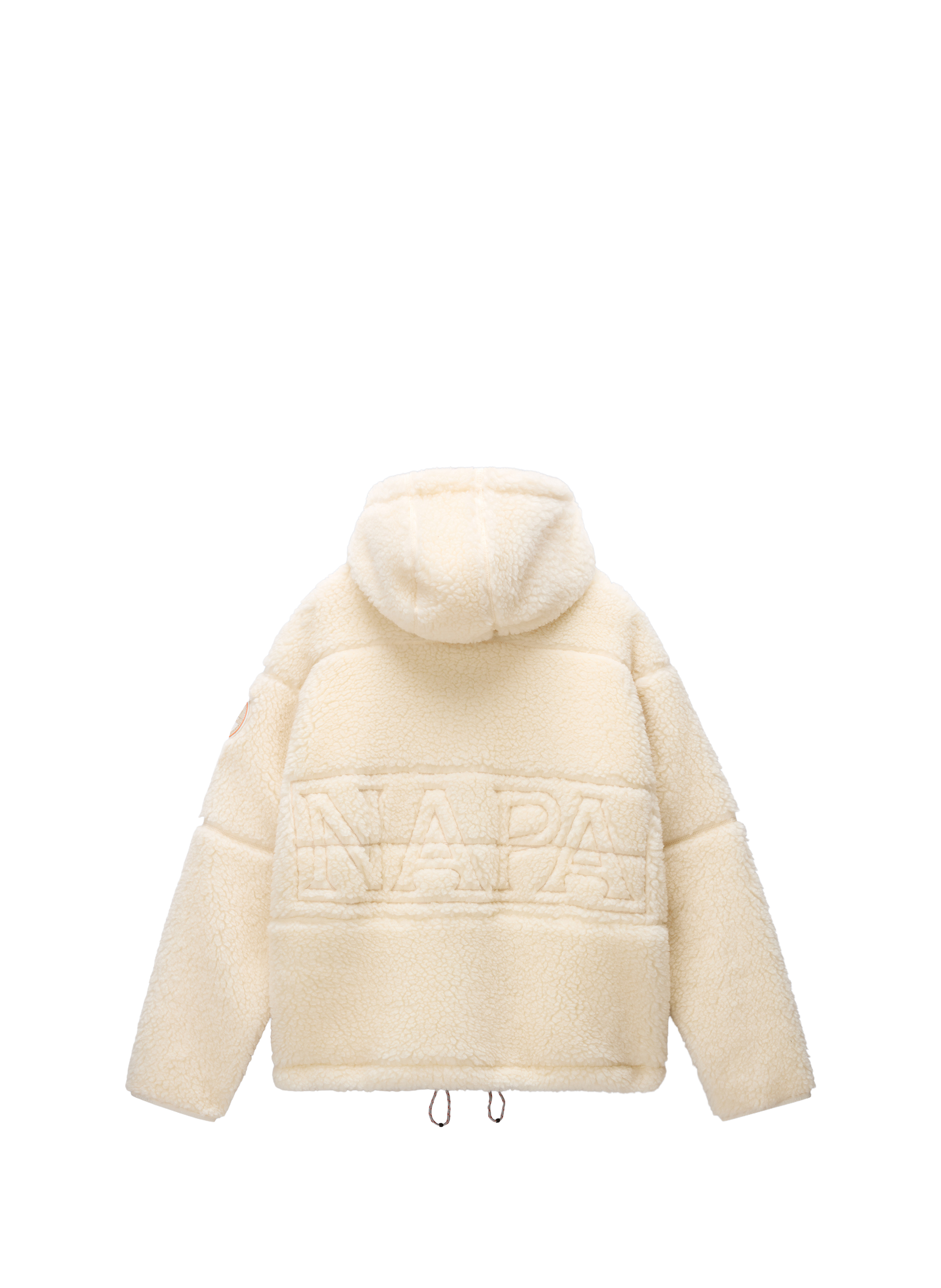 Straight hooded fleece jacket NAPAPIJRI Beige