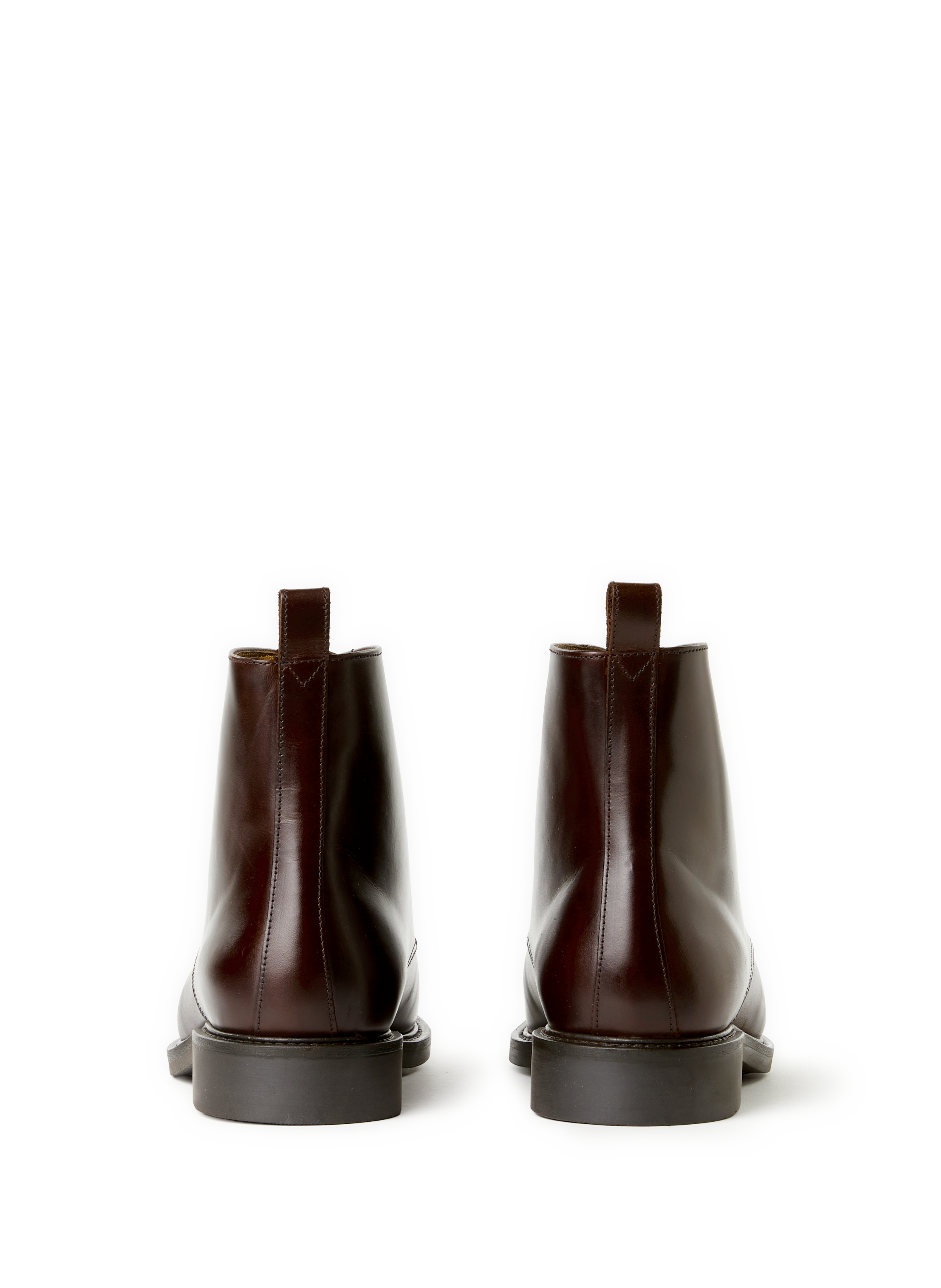 Boots Harper à lacets en cuir BOBBIES Marron