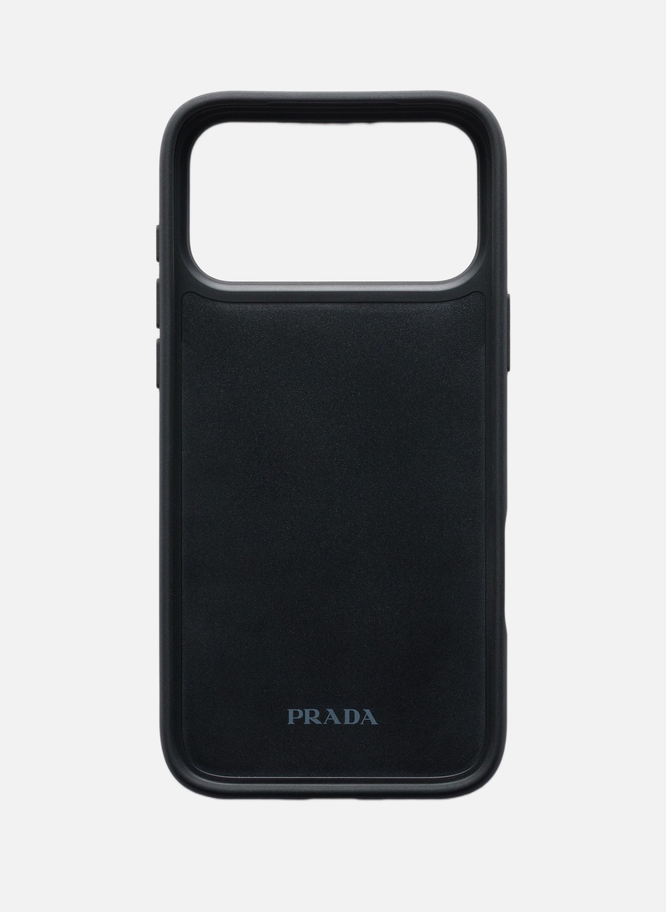 Coque pour iphone 17 pro max en cuir saffiano PRADA Orange
