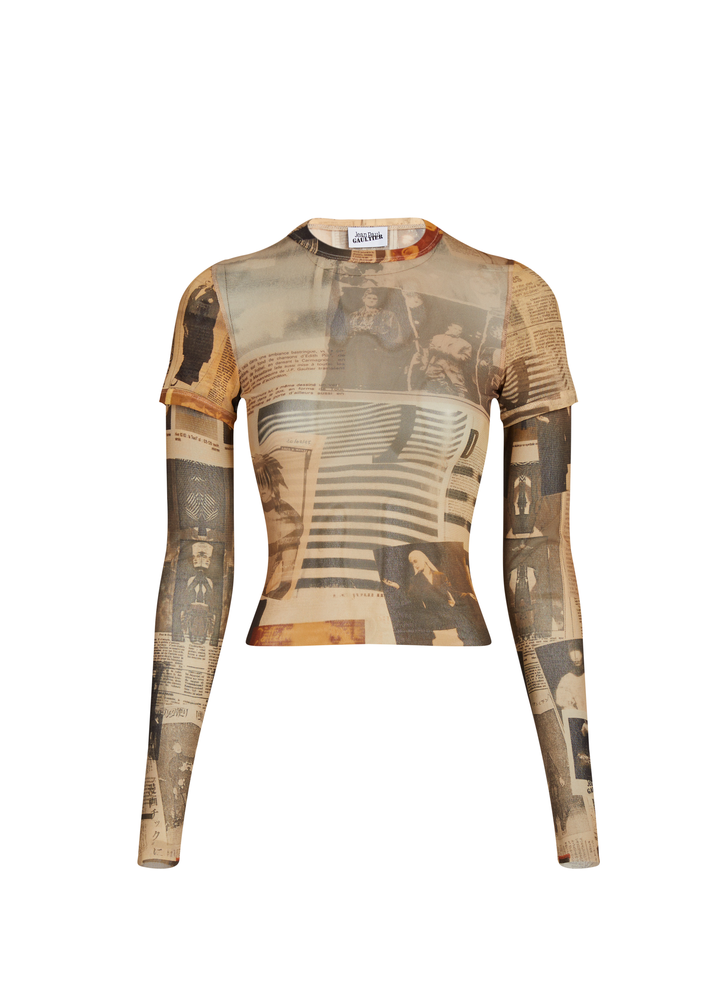 T-shirt imprimé transparent JEAN PAUL GAULTIER Multicolore