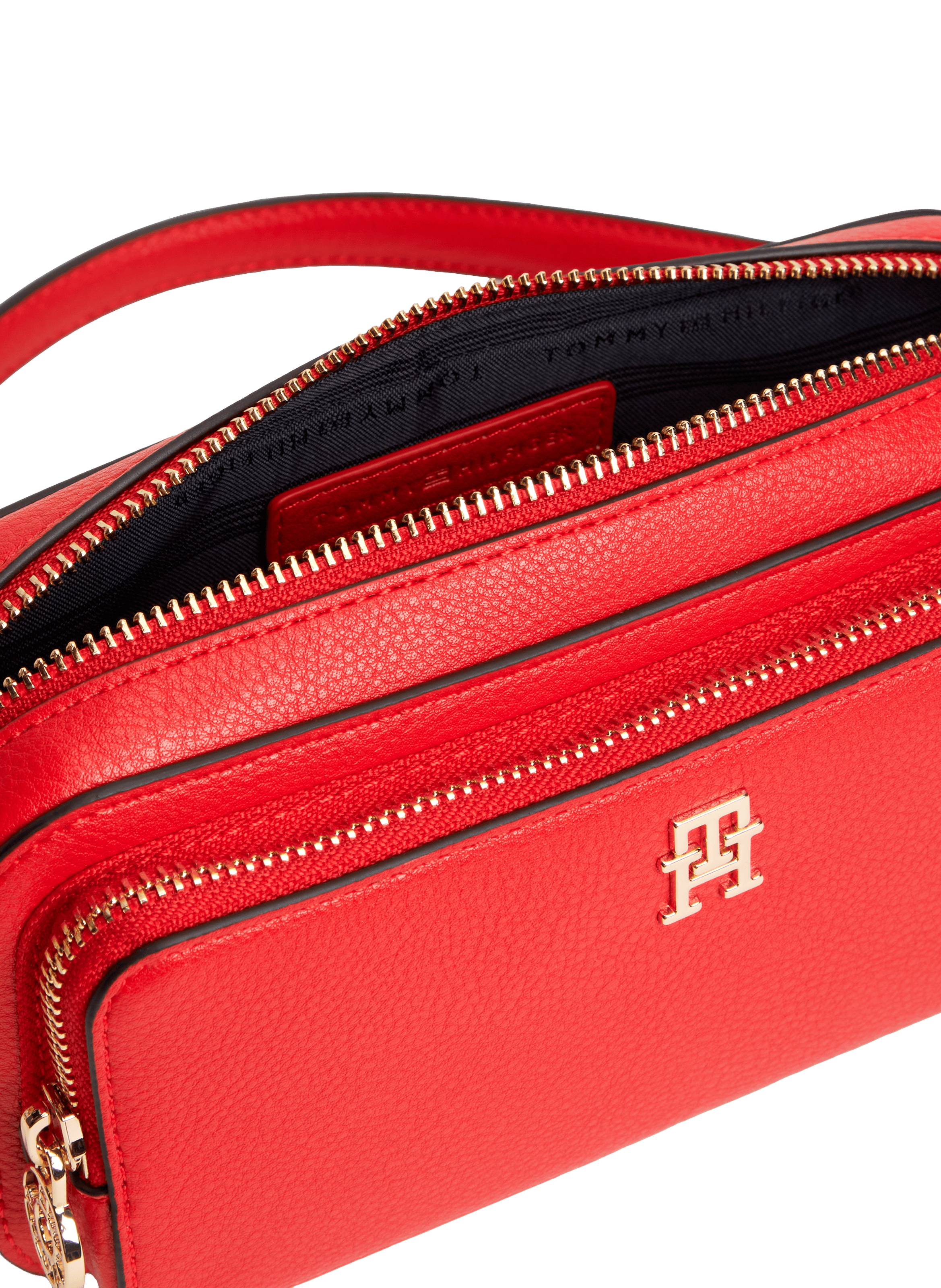 Sac bandoulière grainé TOMMY HILFIGER Rouge