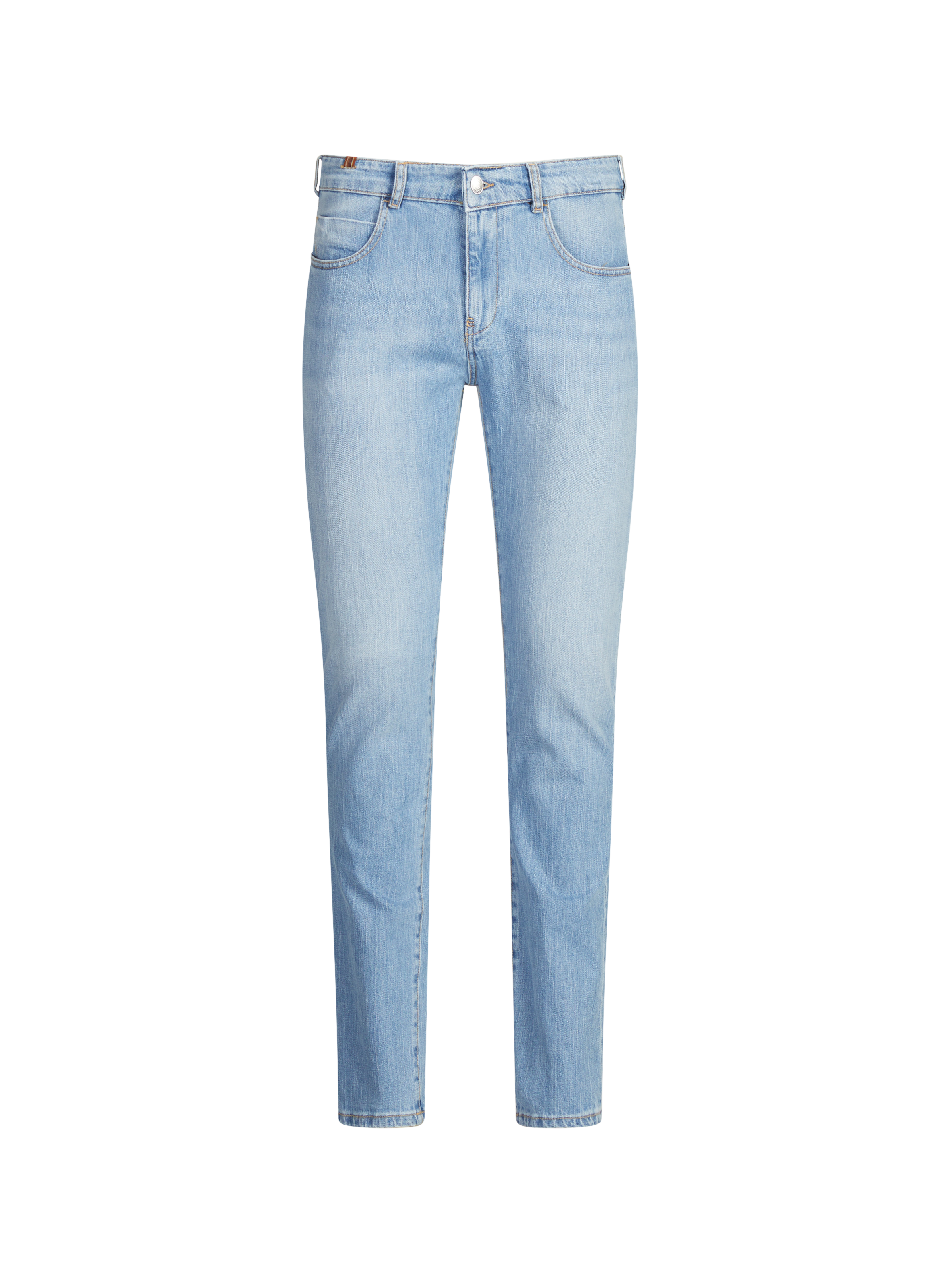 Jean droit en denim de coton NOTIFY Bleu