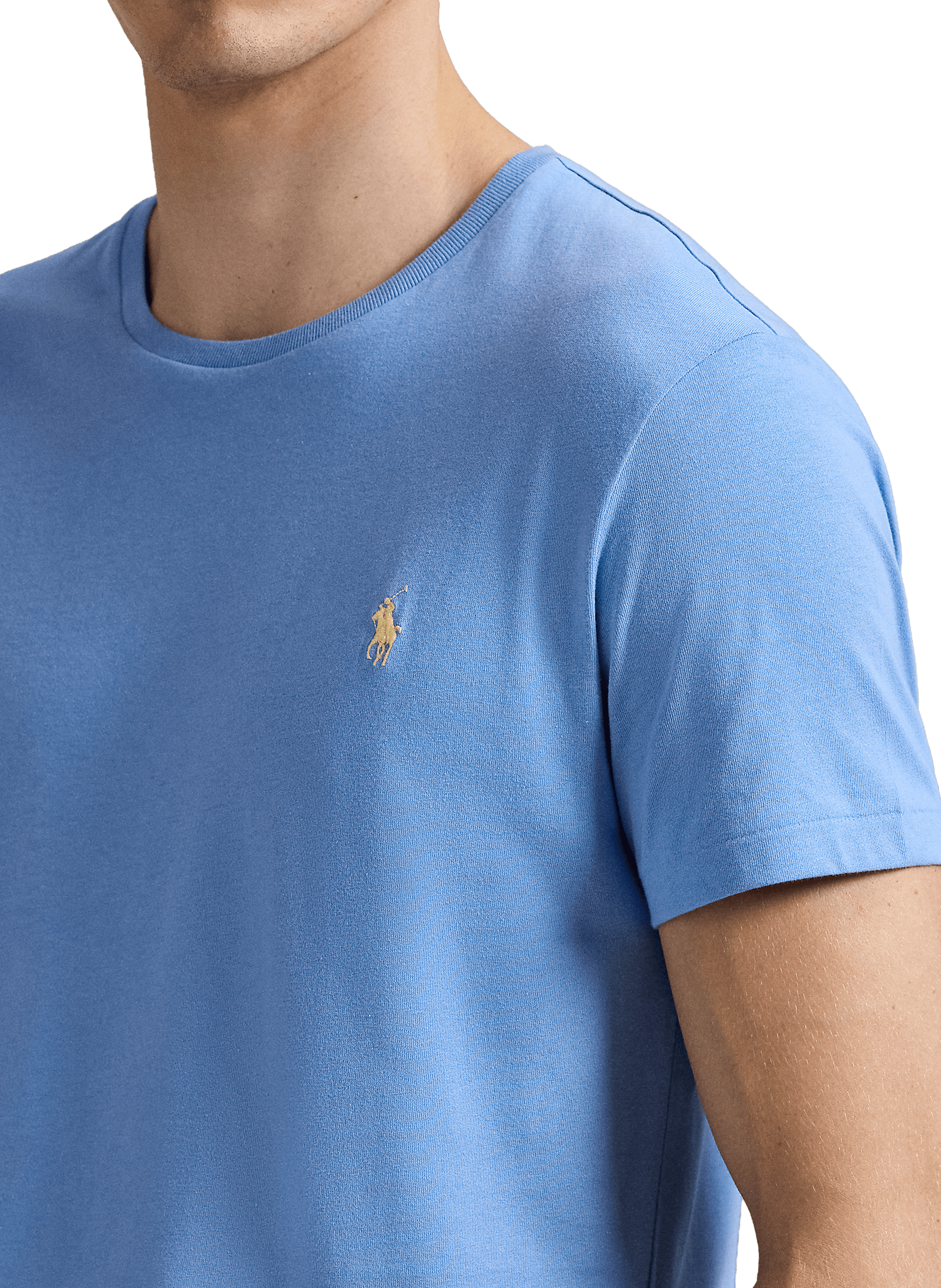 T-shirt slim en coton POLO RALPH LAUREN Bleu