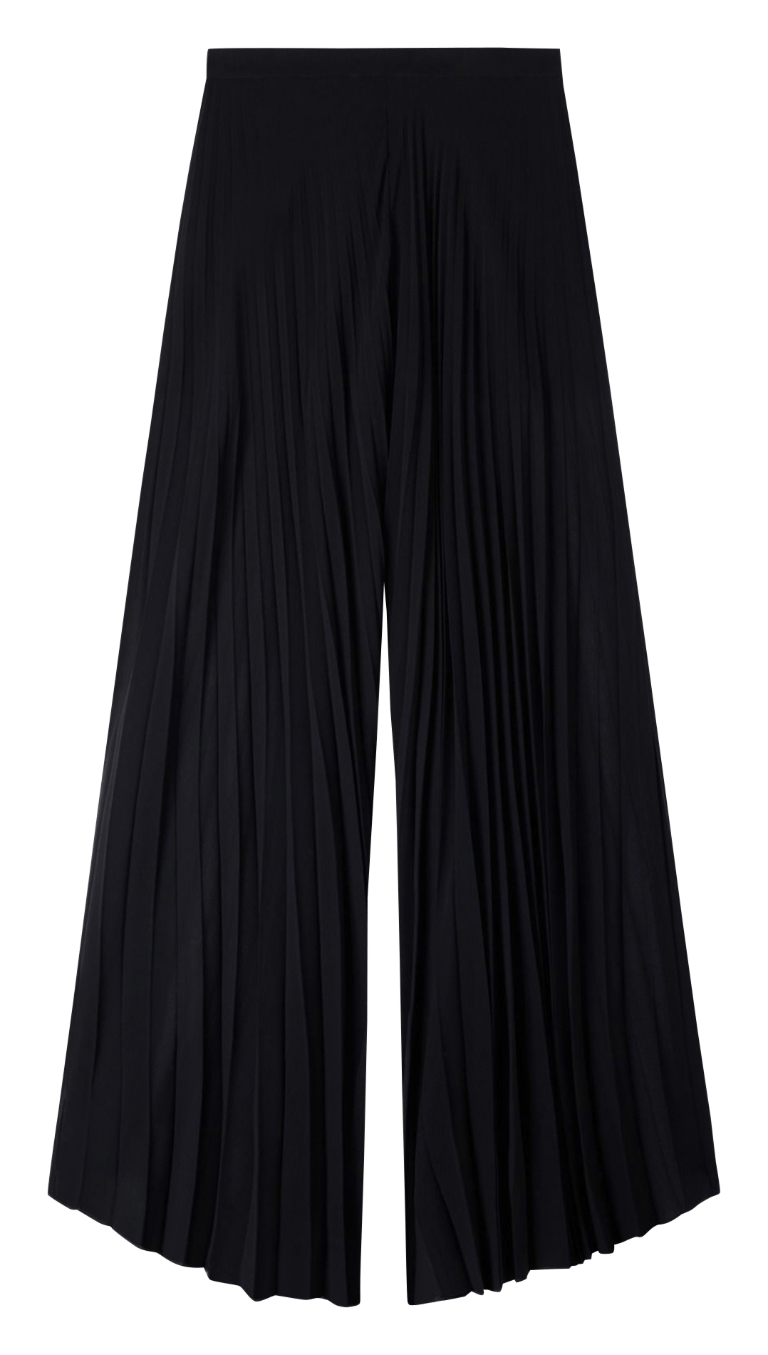 Pantalon large plissé taille haute SANDRO Noir