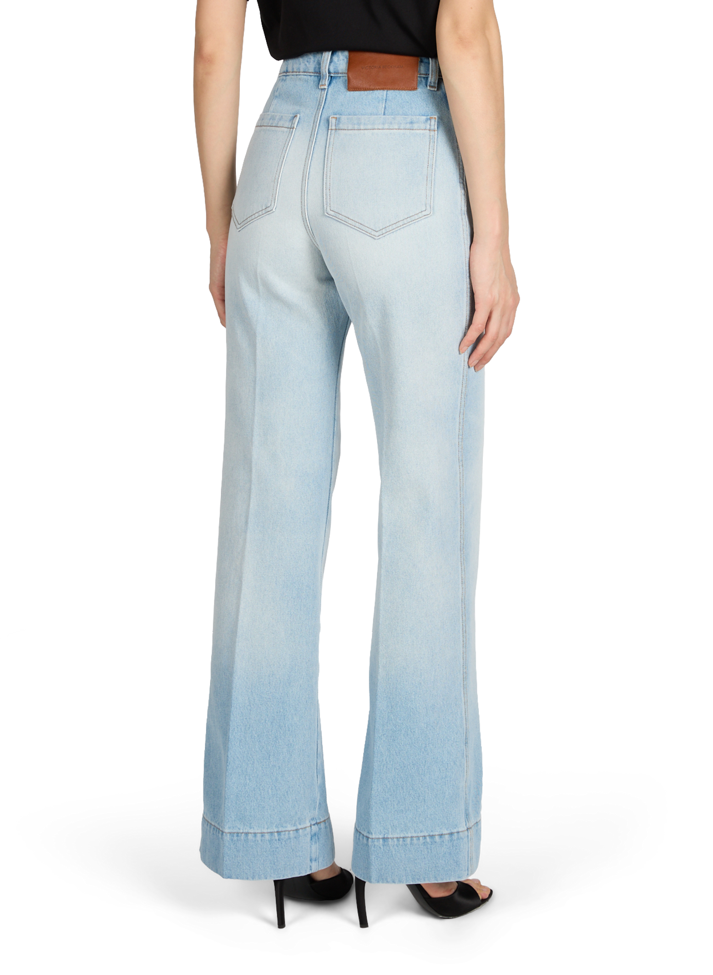 Cotton bootcut jeans  VICTORIA BECKHAM Blue