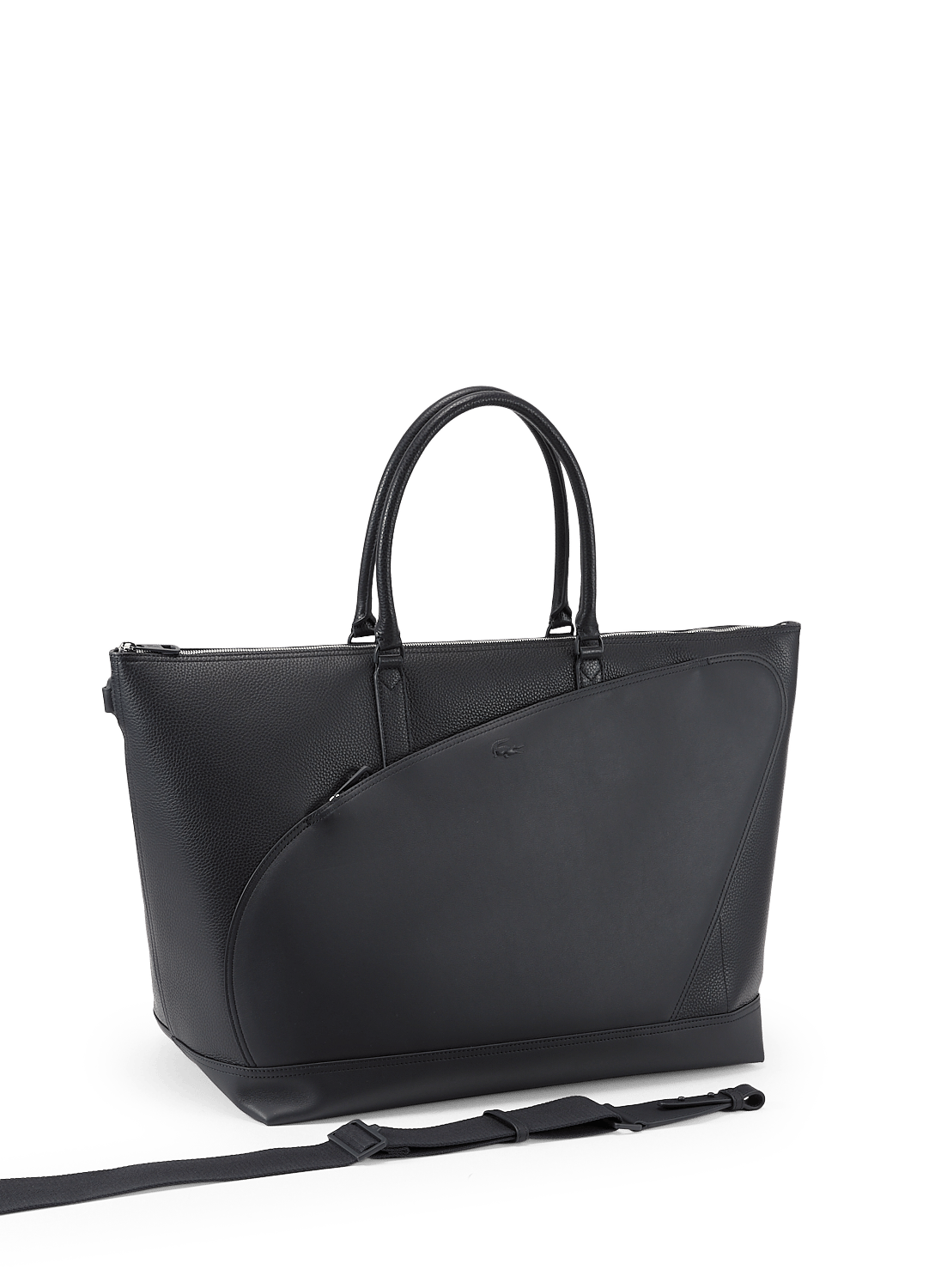 Sac week-end Club Lacoste en cuir grainé LACOSTE Bleu