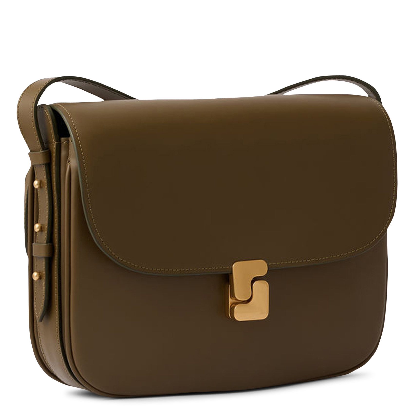 Sac bandoulière en cuir bellissima maxi SOEUR Kaki