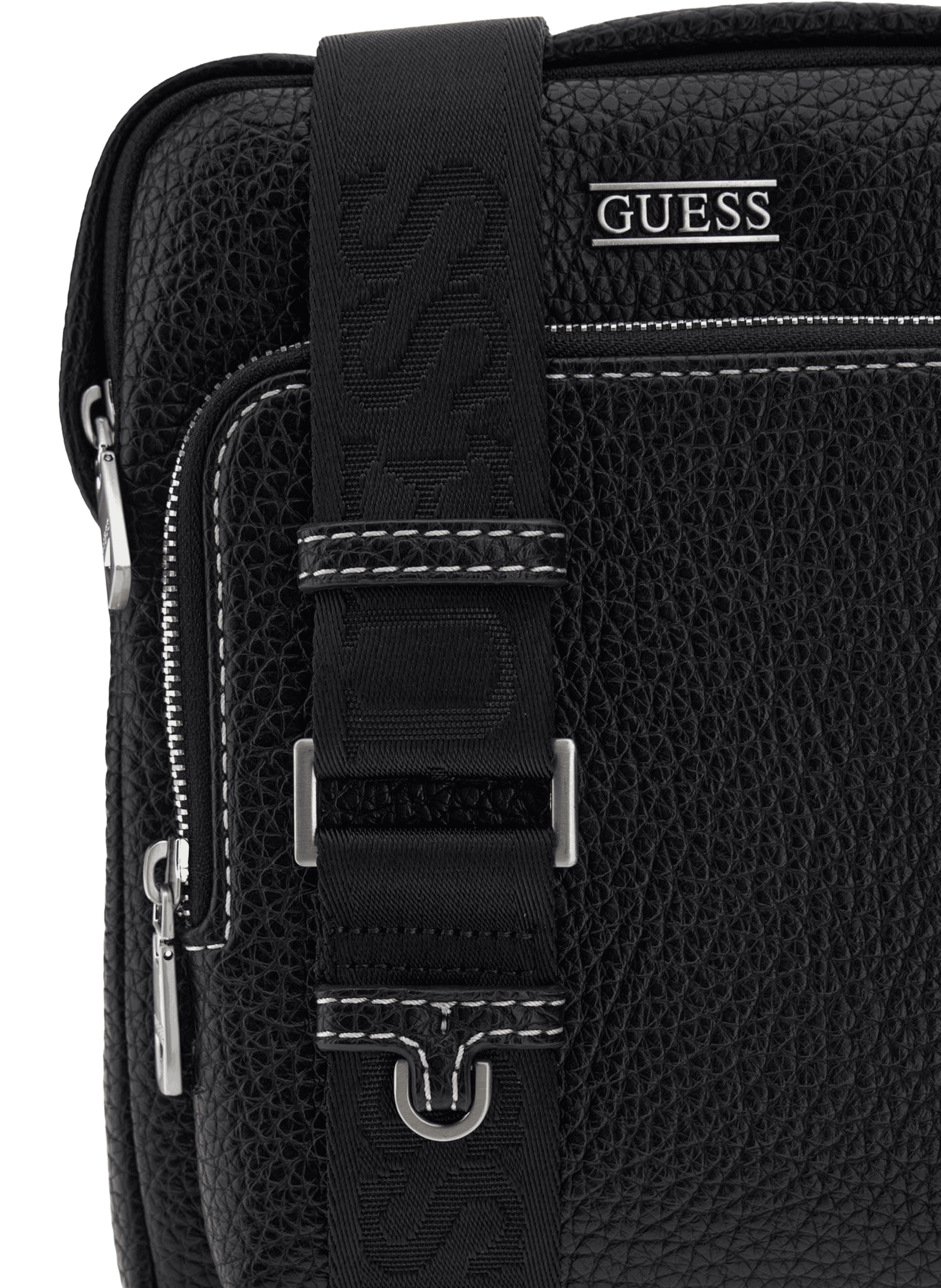 Sac à bandoulière à logo GUESS Noir