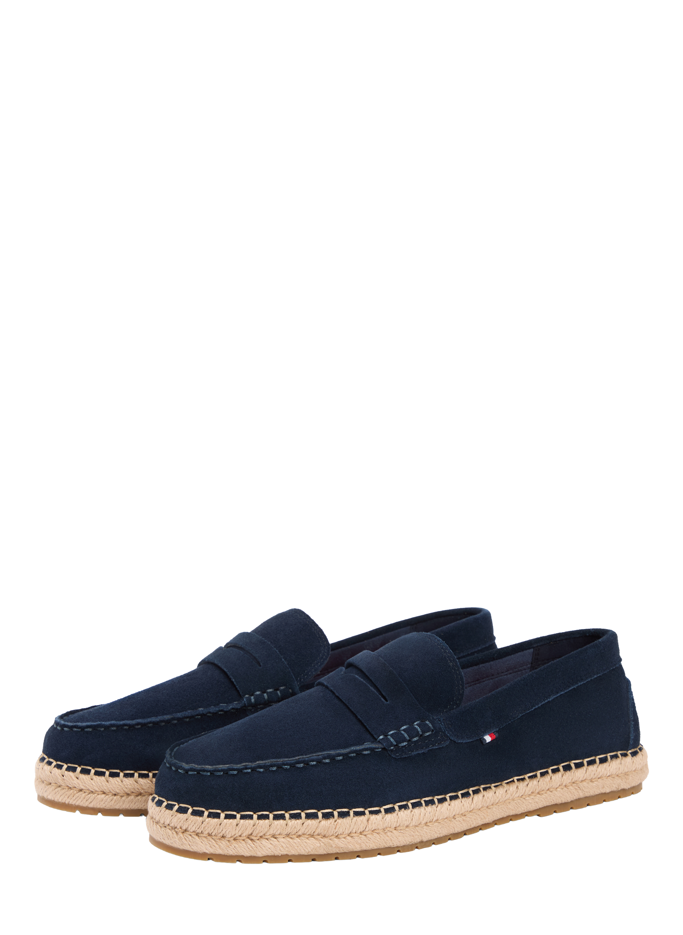 Derbies en daim à bout mocassin TOMMY HILFIGER Bleu