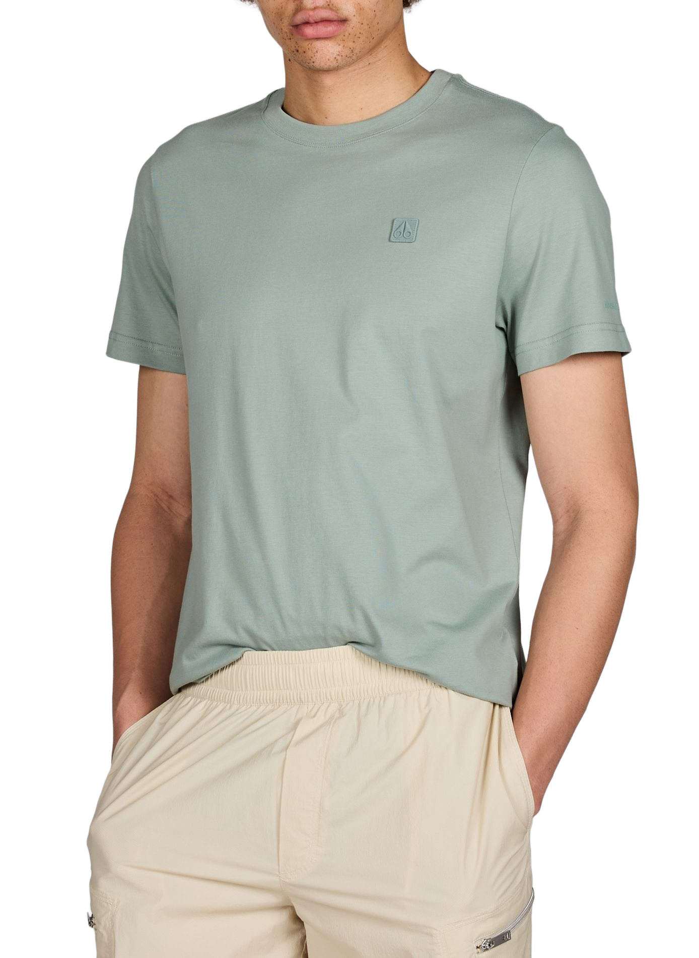 T-shirt en coton MOOSE KNUCKLES Vert