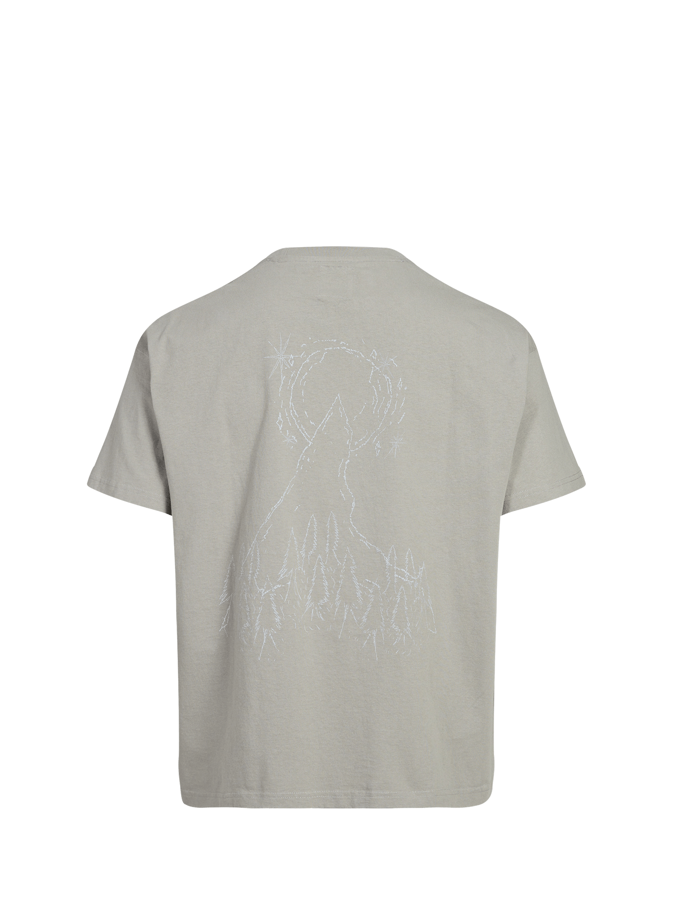 T-shirt droit en coton ROA Gris