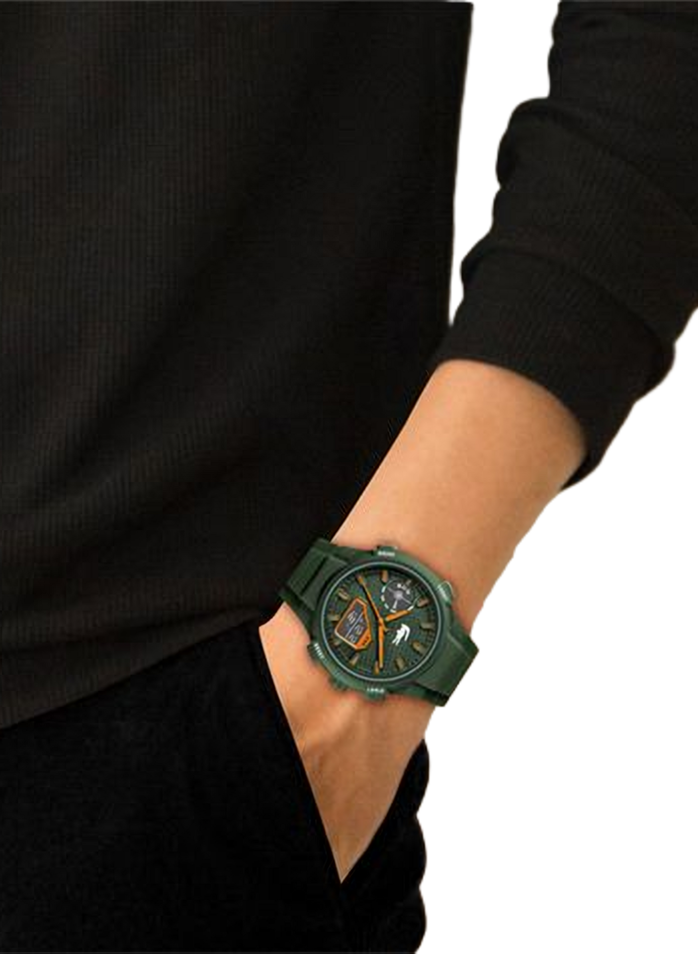 Montre quartz LC33 en silicone LACOSTE MONTRES Vert