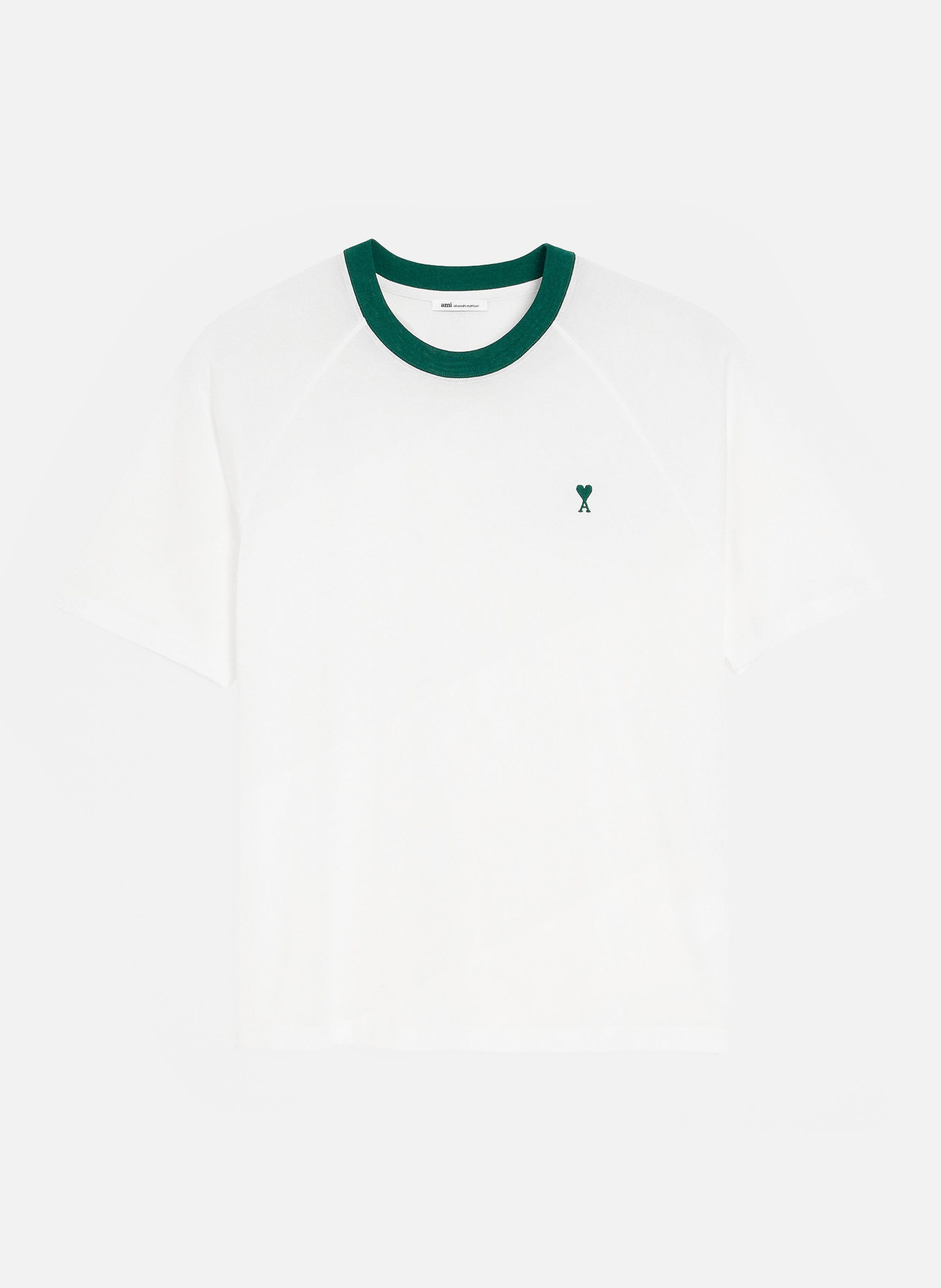 T-shirt ami de coeur en coton AMI PARIS Blanc