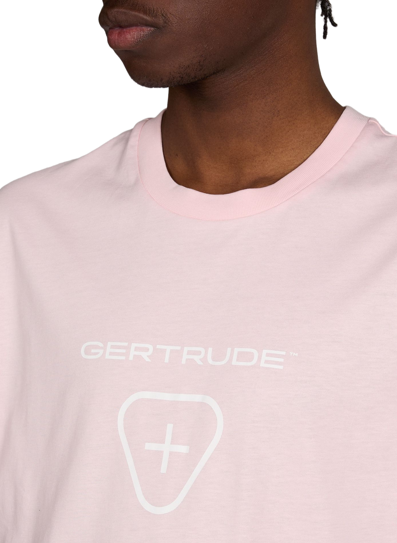 T-shirt Leonce Logo en coton GERTRUDE ET GASTON Rose
