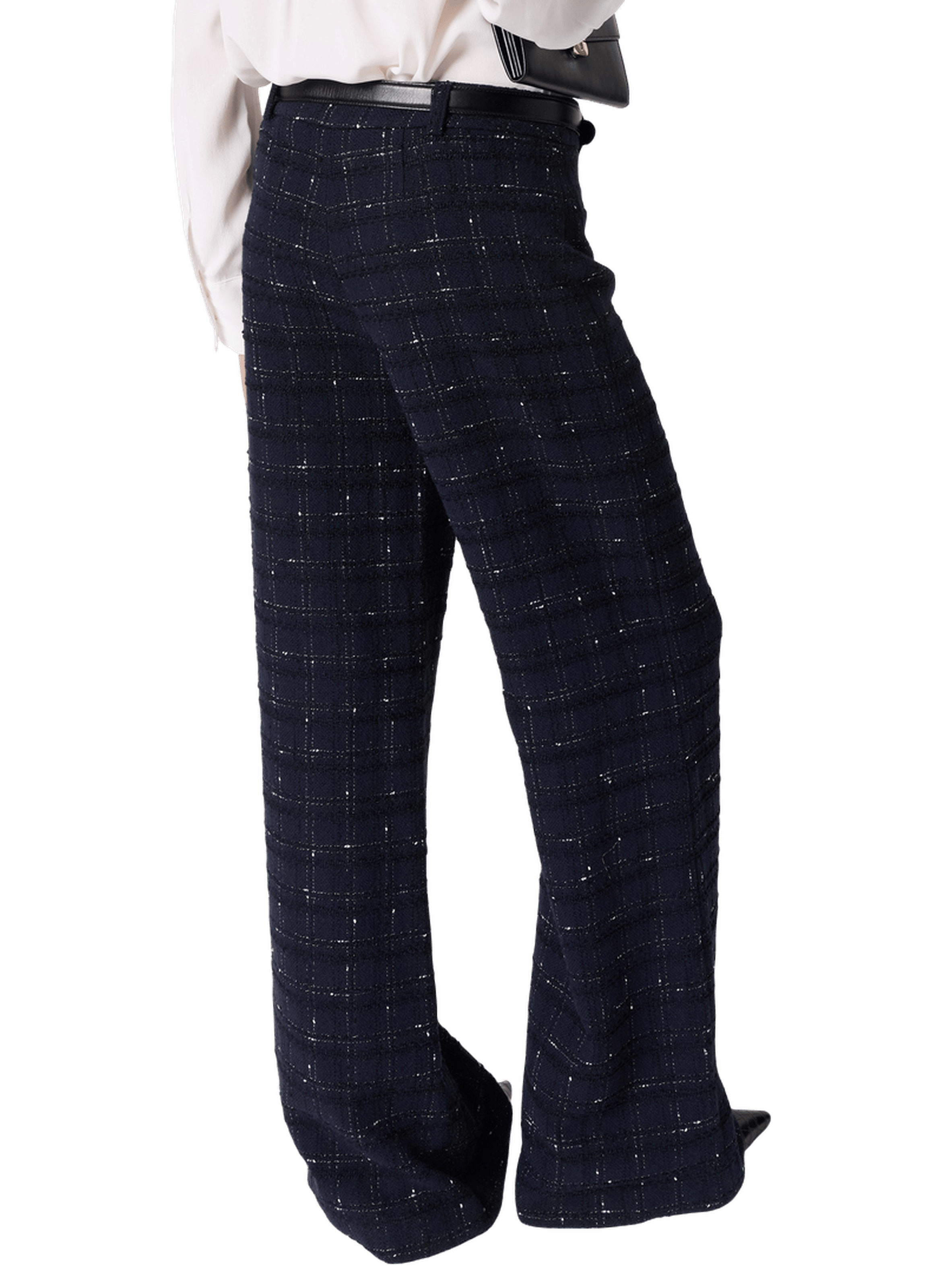 Pantalon large en tweed - aleyna GERARD DAREL Bleu