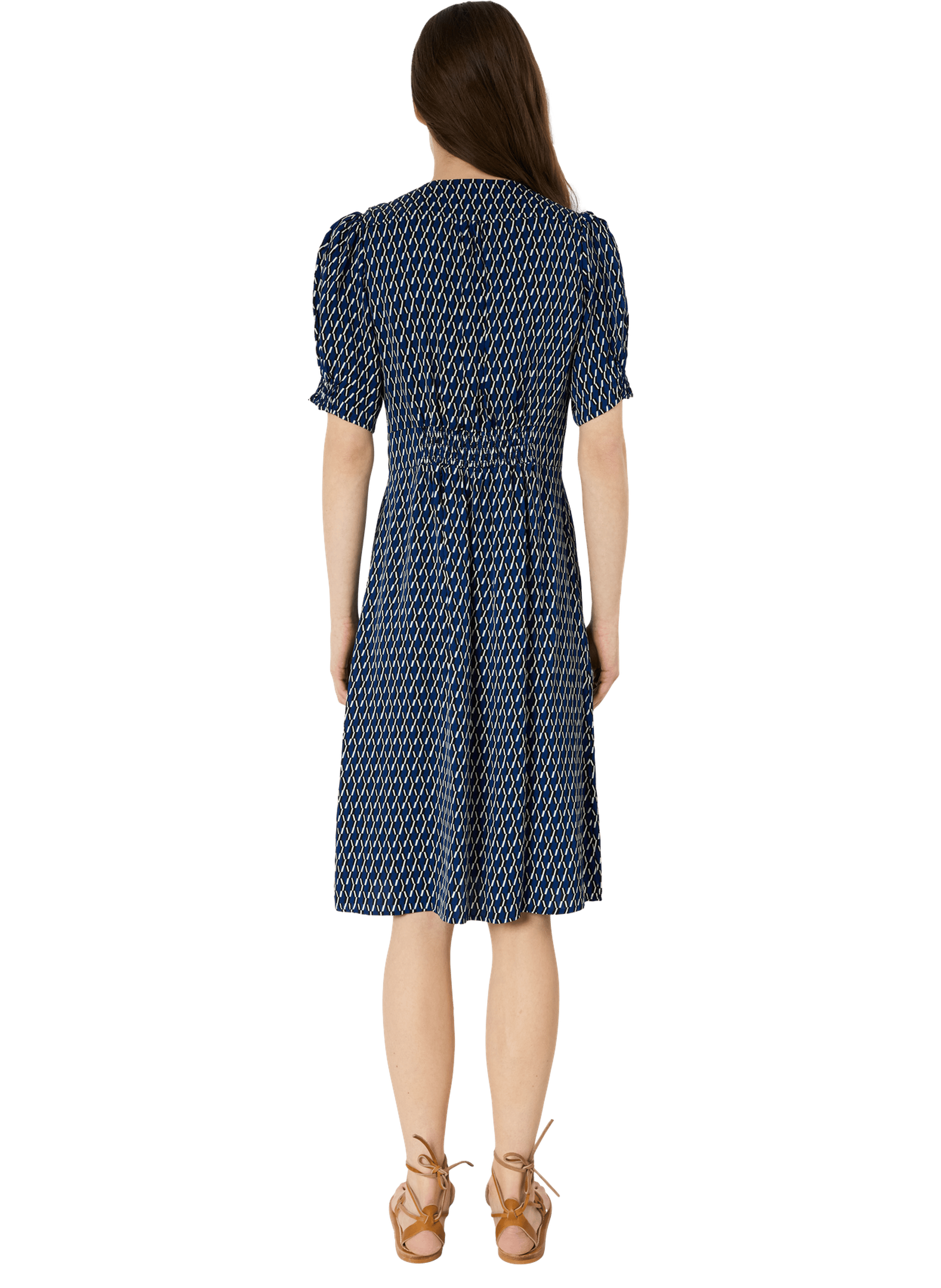 Robe cintrée à imprimé graphique - rihanne GERARD DAREL Bleu