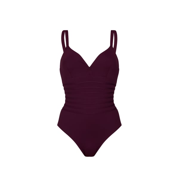 Maillot de bain une pièce à bandes structurantes Maillot de bain une pièce à bandes structurantes
