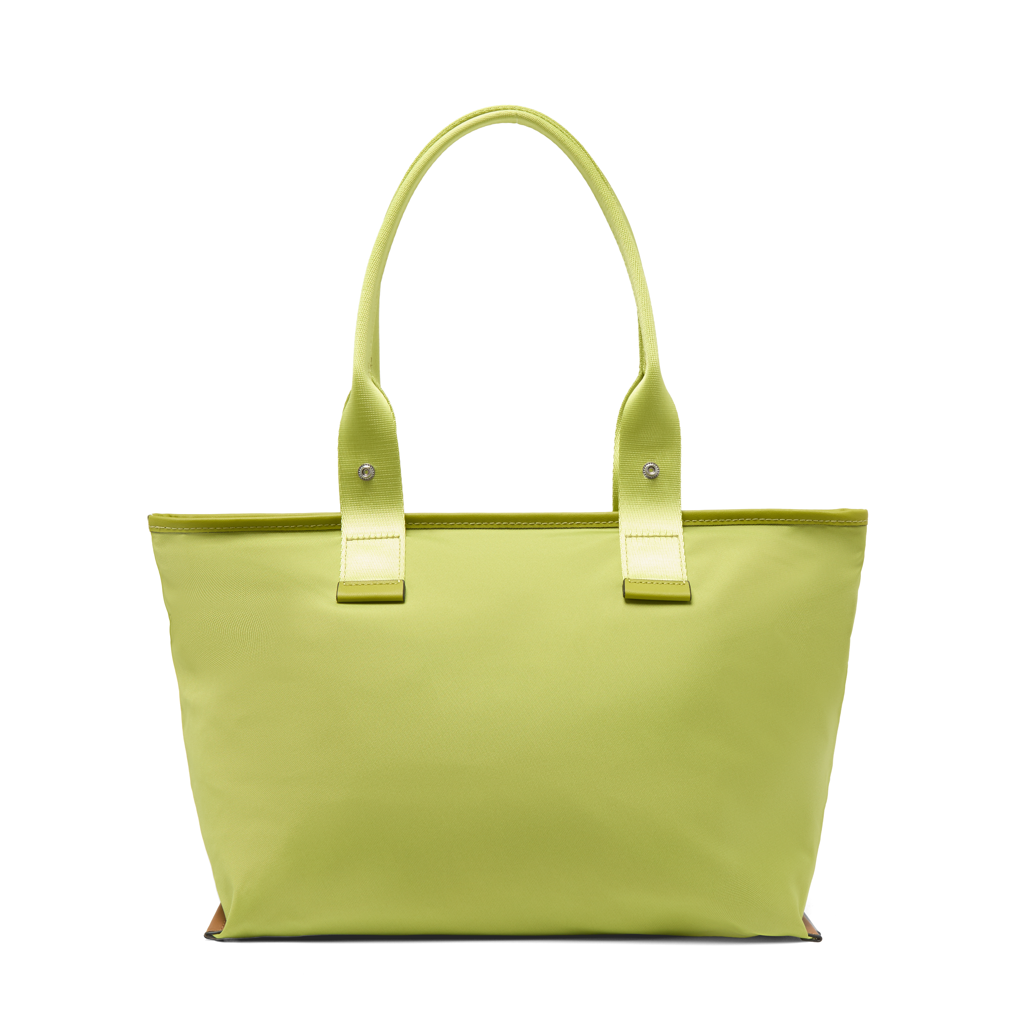 Sac cabas lancel en nylon recyclé et cuir de vachette lisse - tropical, format unique, 43 x 27 x 2 cm LANCEL Vert