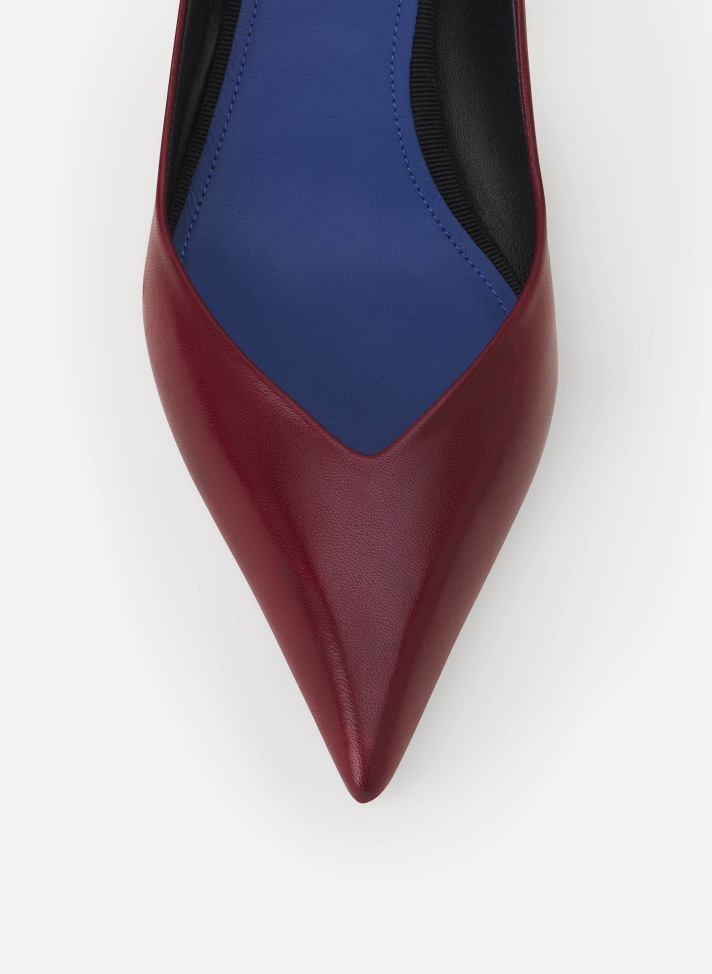 Escarpin midnight step en cuir LANVIN Marron