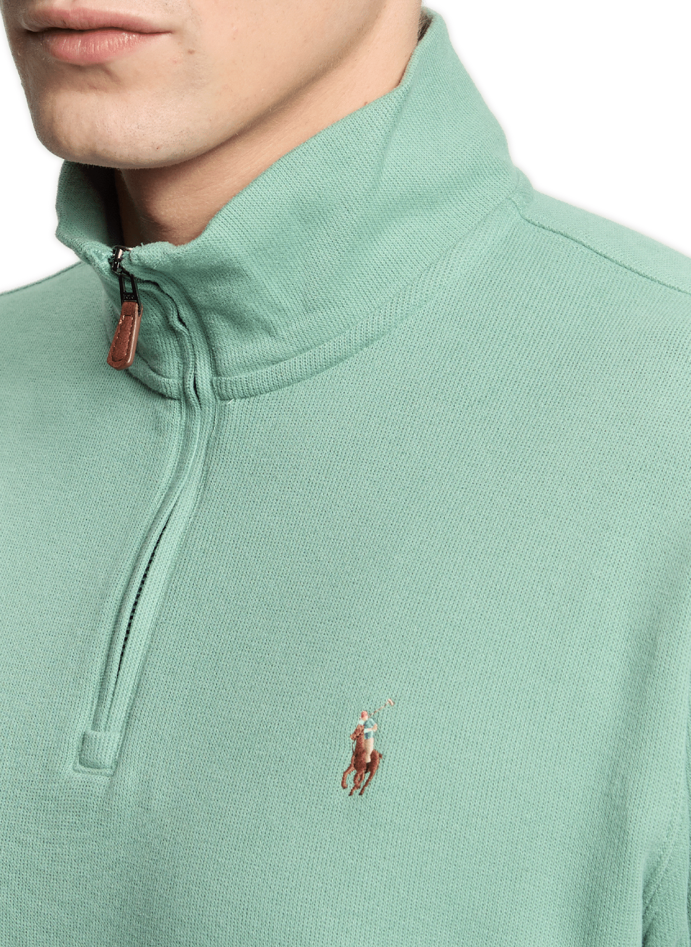 Trui met opstaande kraag van katoen POLO RALPH LAUREN Blauw