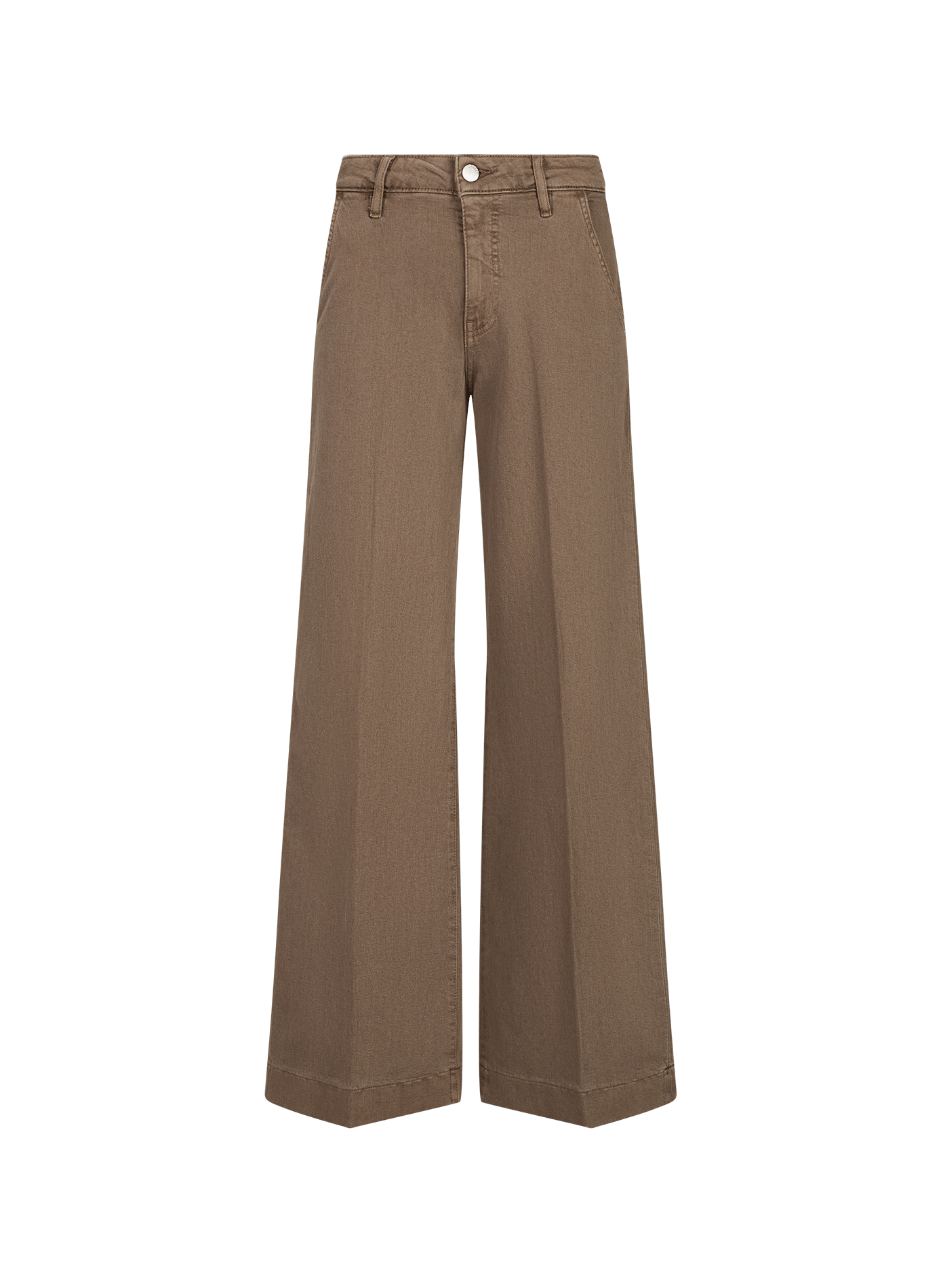 Jean droit large uni GUESS Marron