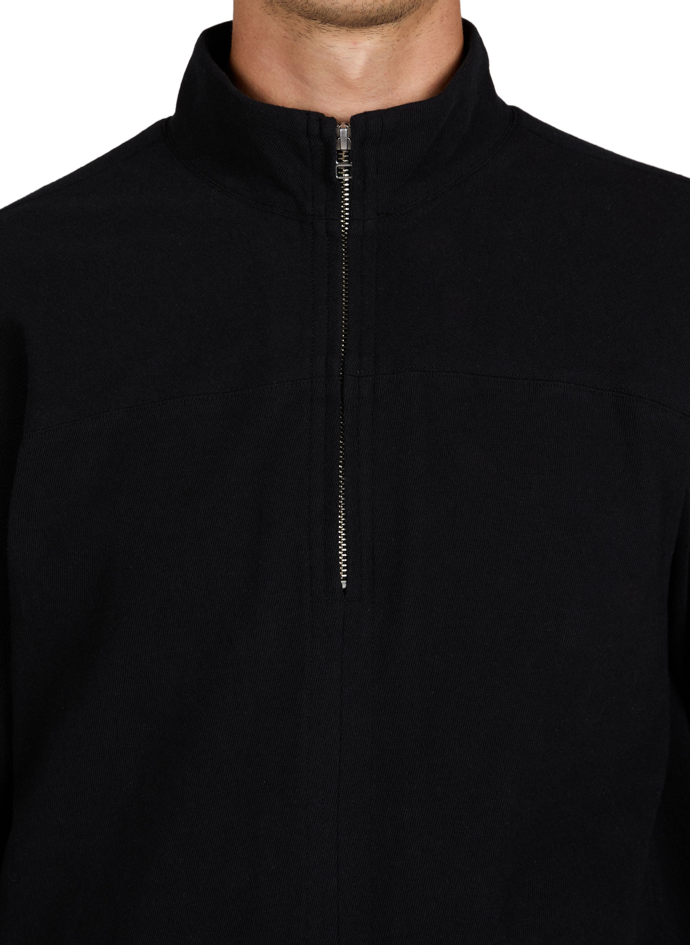 Zip-Neck Jumper OMAR AFRIDI Black
